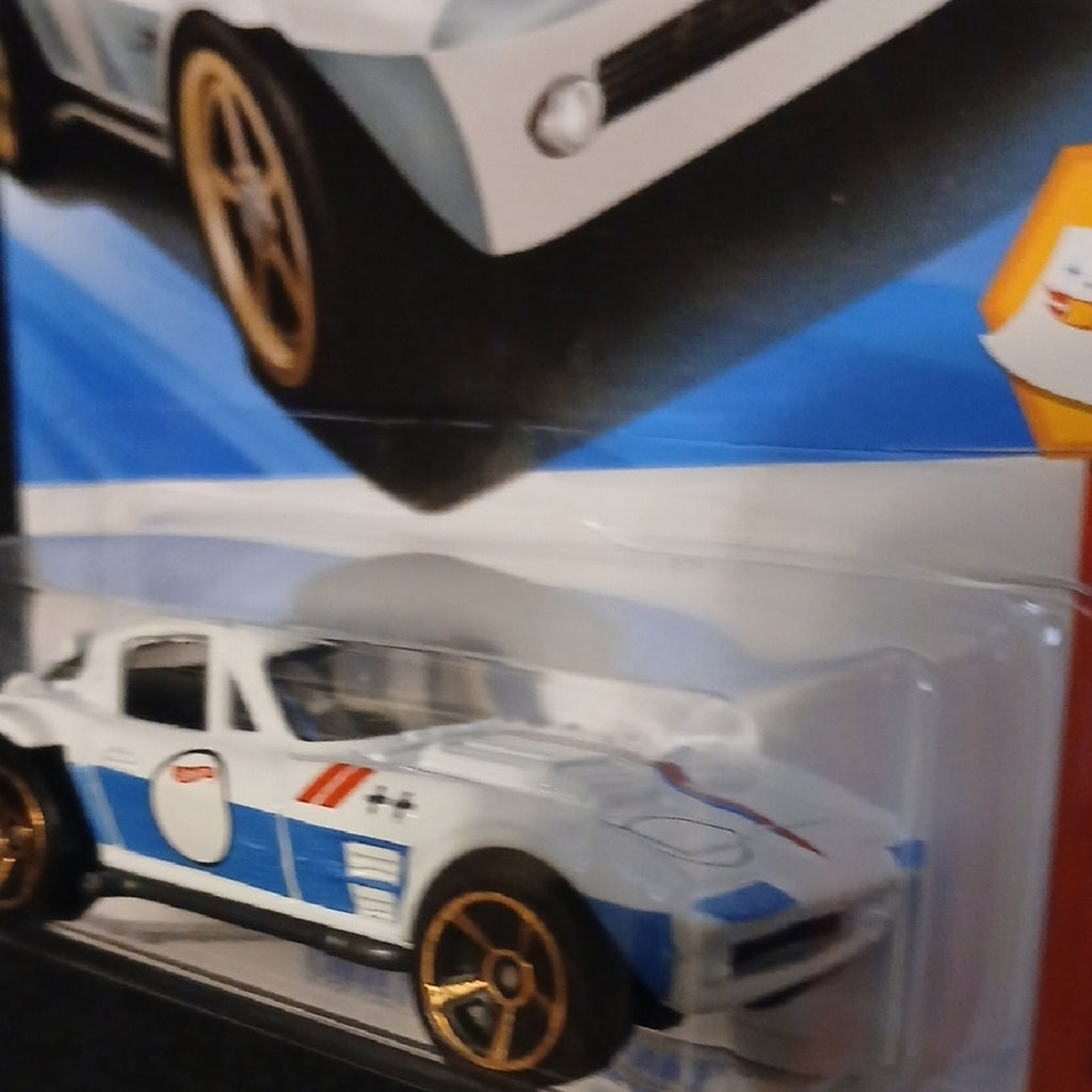 Hot Wheels Corvette Grand Sport Toy Car - Blue and White