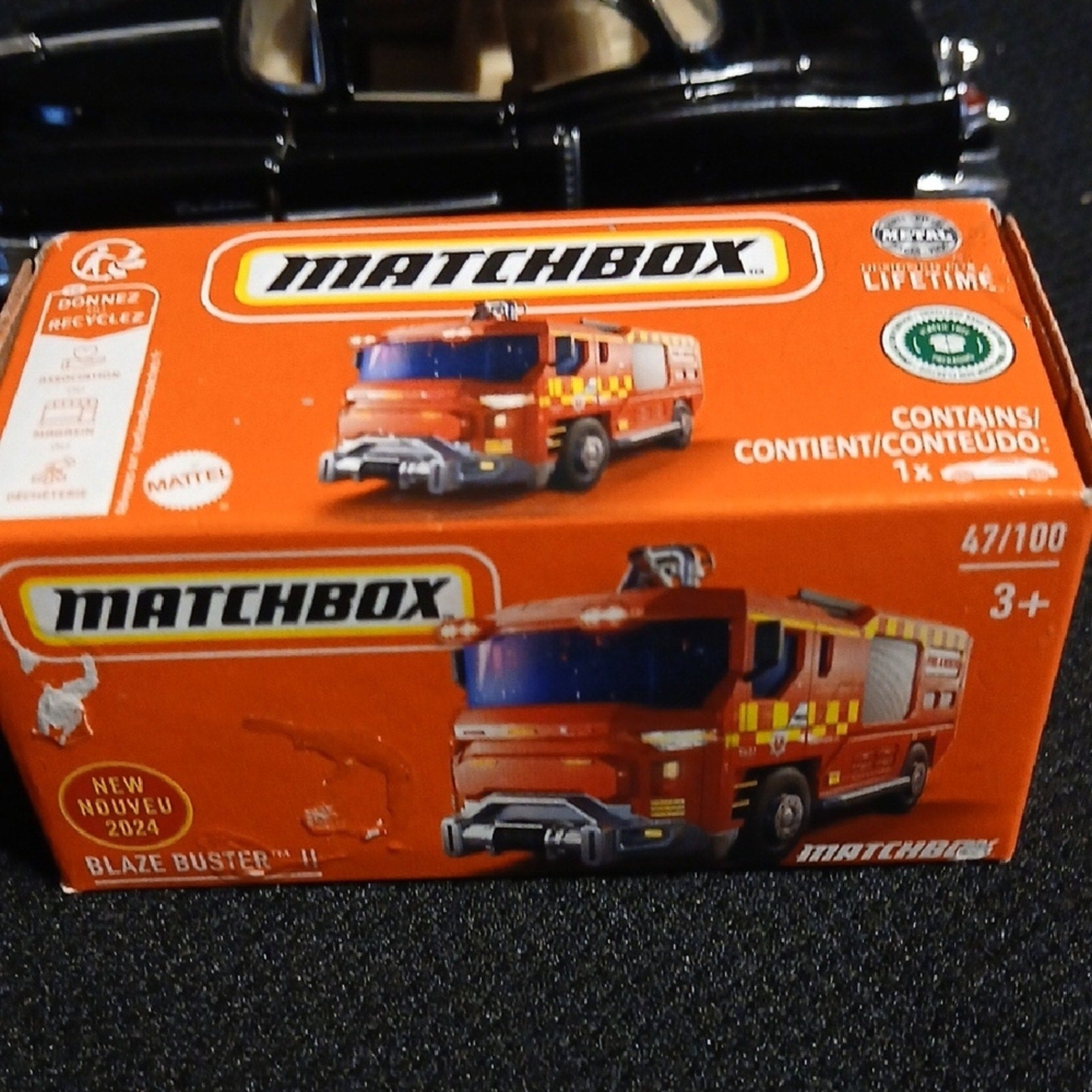 Matchbox Blaze Buster II Fire Truck - Red and Black