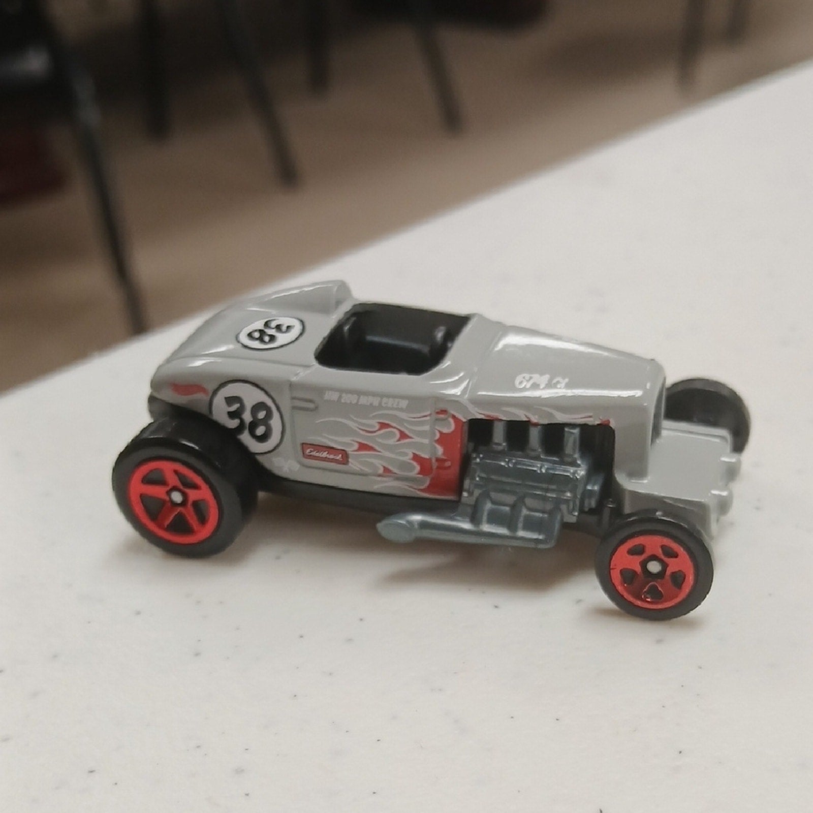 Max Steel Hot Wheels 33 Ford Gray and Red Racing Toy Car