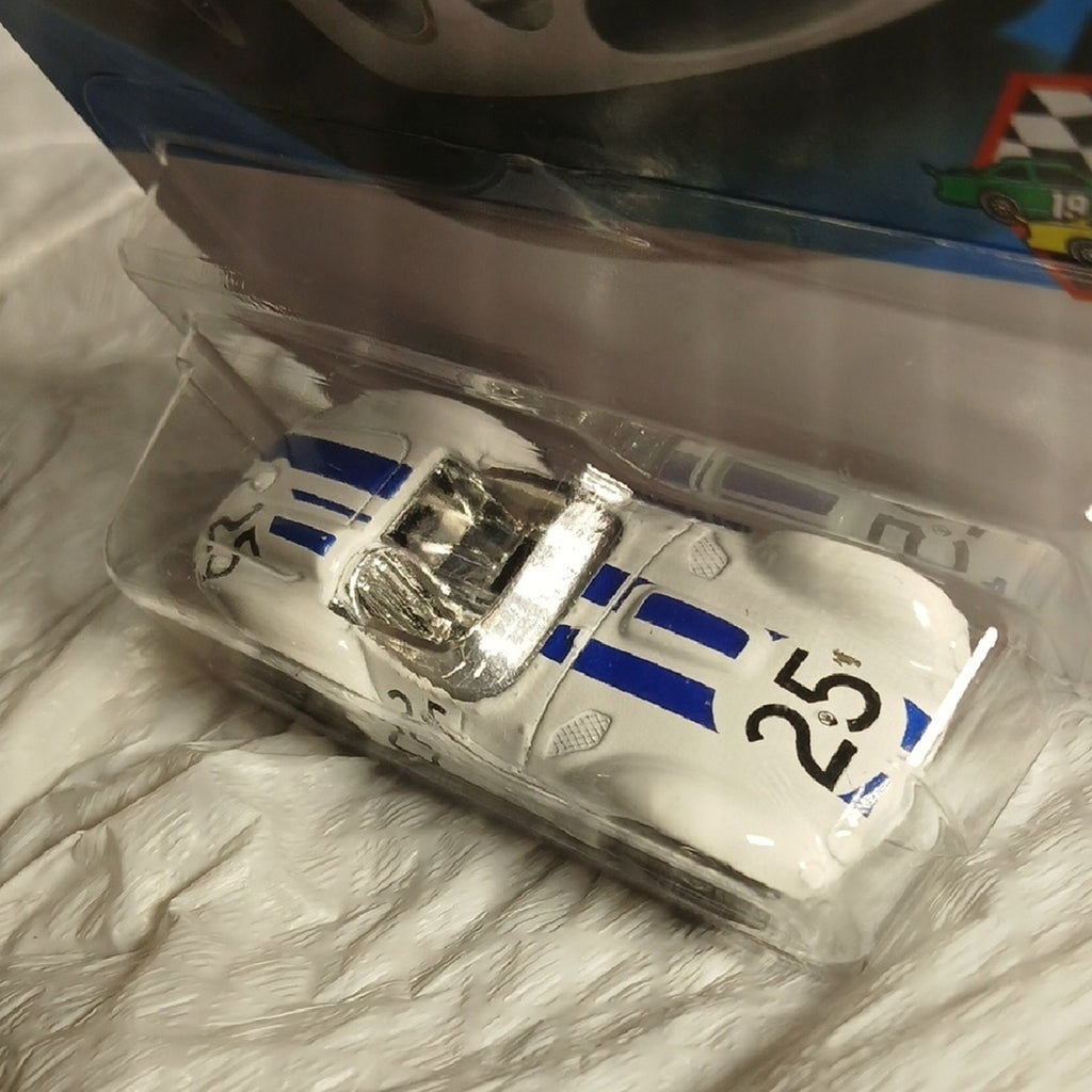 Mattel Maserati Tipo 61 White and Blue Hot Wheels Car