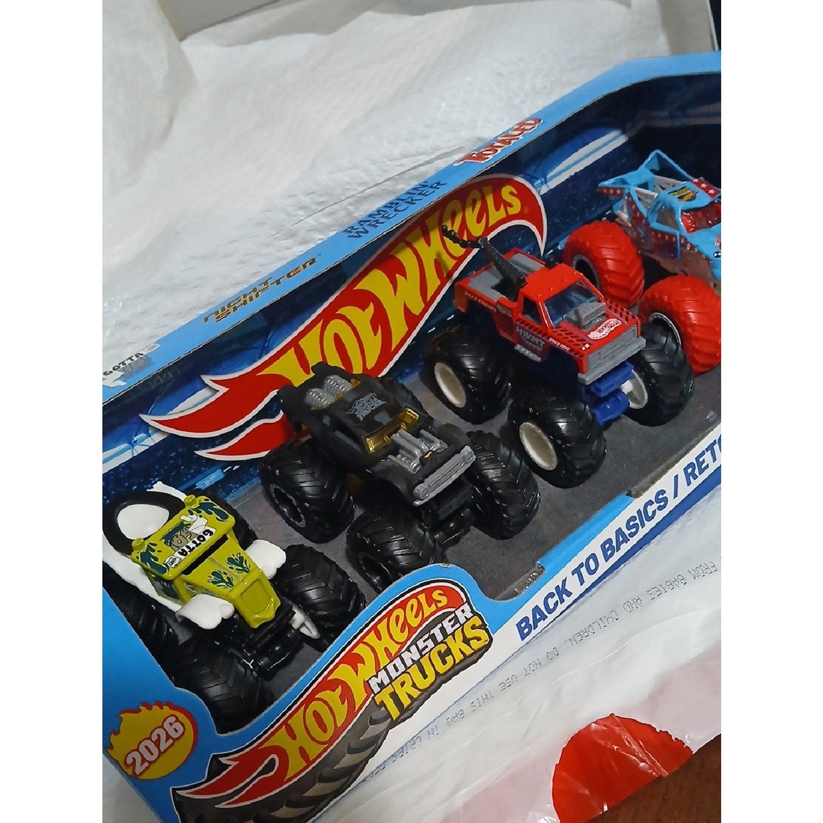 Monster Trucks Back To Basics 4-Pack –  Hot Wheels Trucks