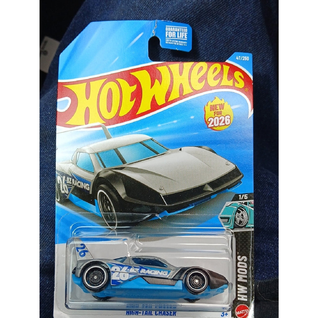 High-Tail Chaser Hot Wheels Car - Blue & Black