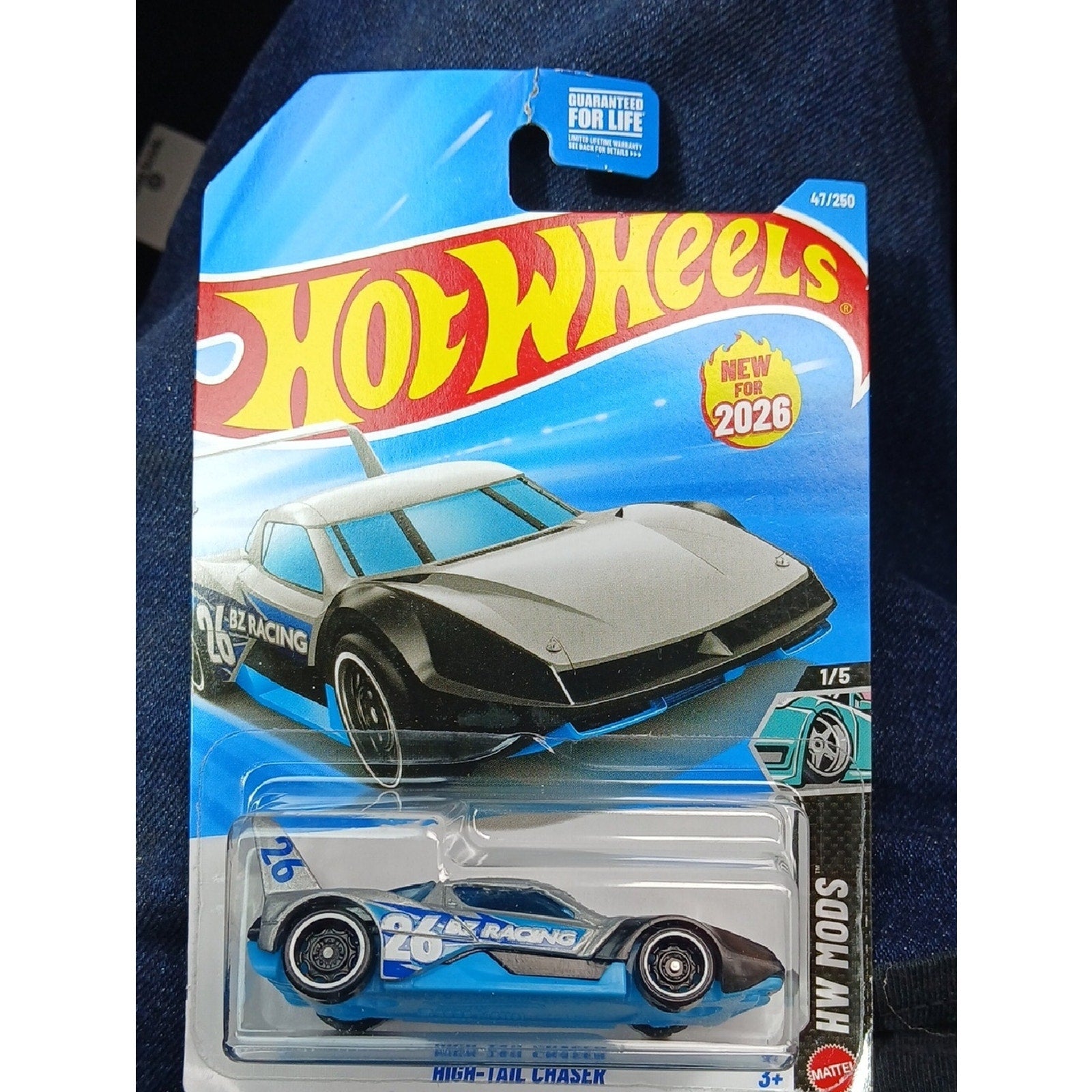 High-Tail Chaser Hot Wheels Car - Blue & Black