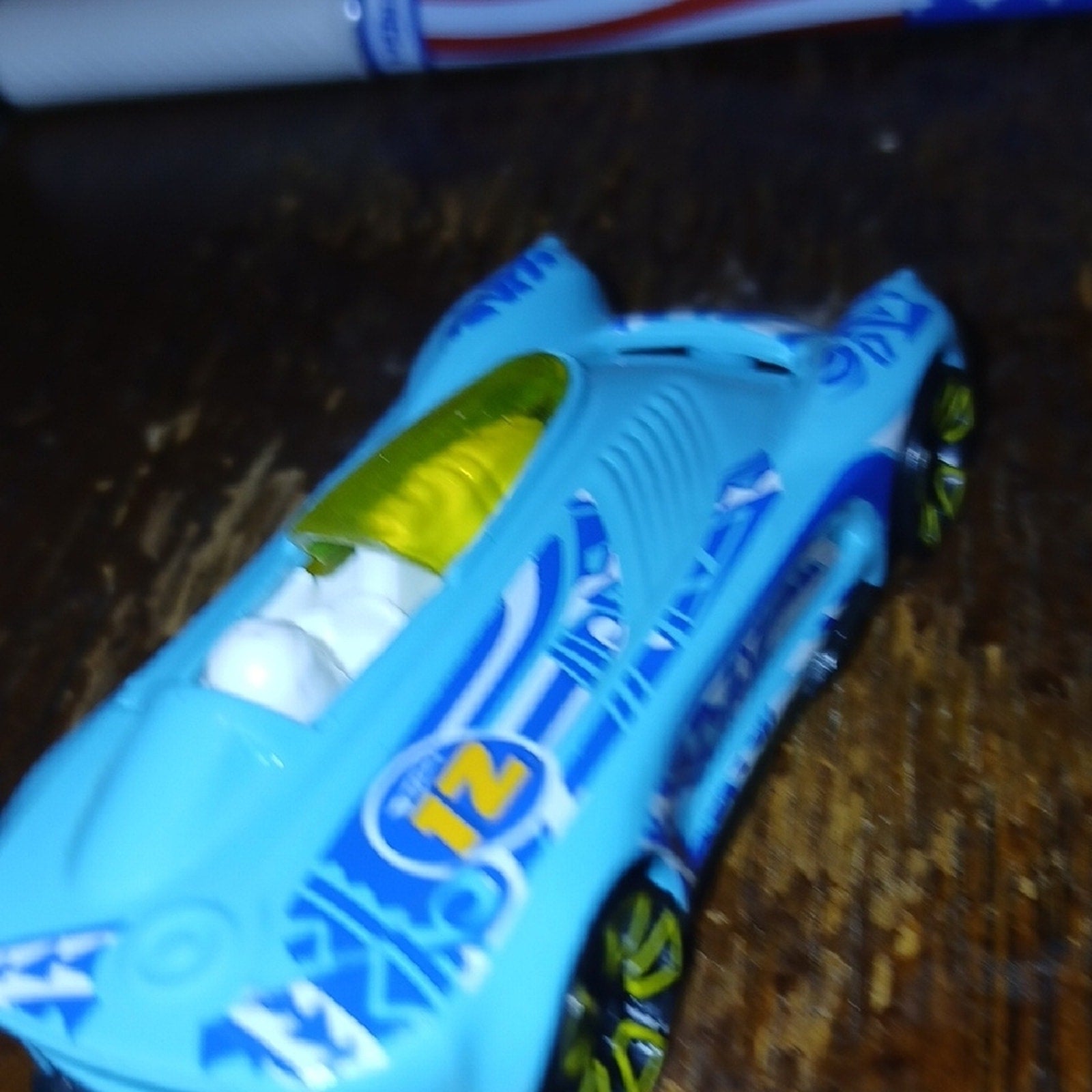 Monoposto By Mattel ....Hot Wheels Blue and Yellow Car 2000 Casting