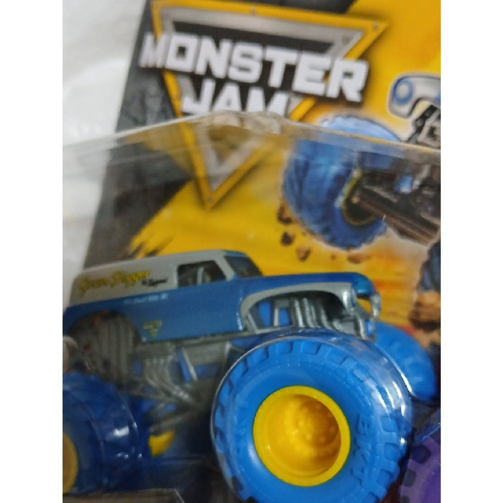 Grave Digger vs Son-Uva Digger 2-Pack Monster Jam Toy Trucks - Blue & Purple
