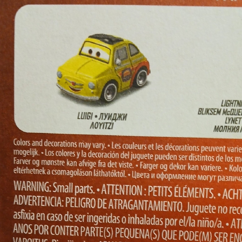 Disney Mini Cars Rescue Squad Vehicle Set - Mater, LUIGI AND LIGHTNING McQueen