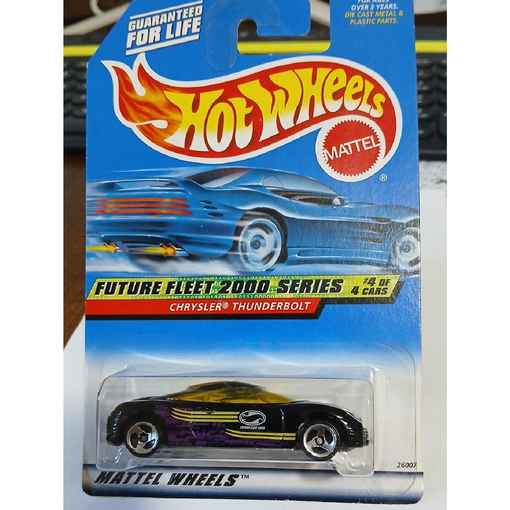 Hot Wheels Chrysler Thunderbolt  - Black & Yellow Vtg 1999