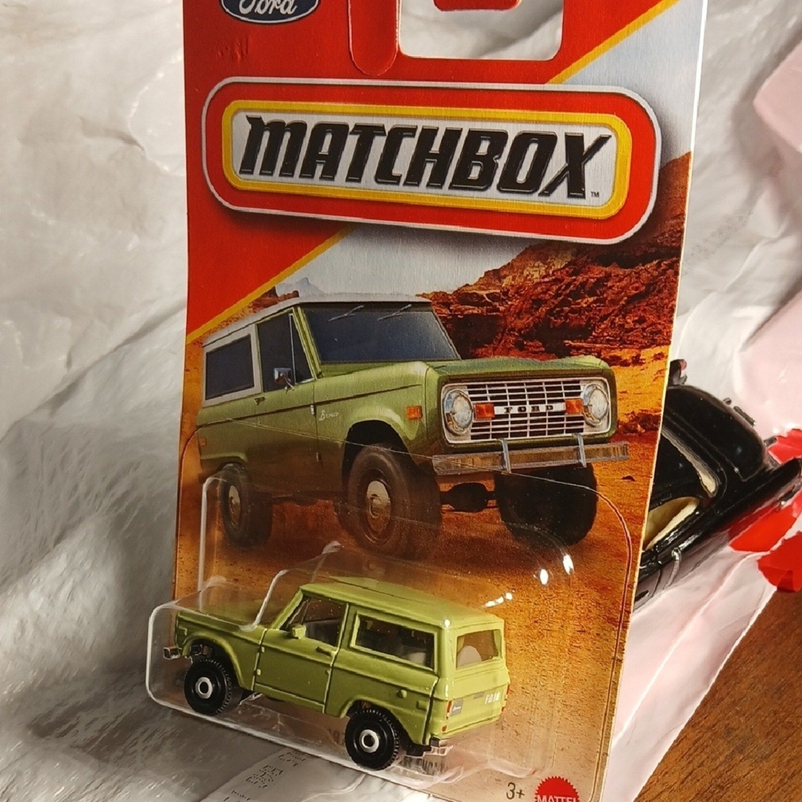 Mattel 1970 Ford Bronco - Matchbox .Olive Green
