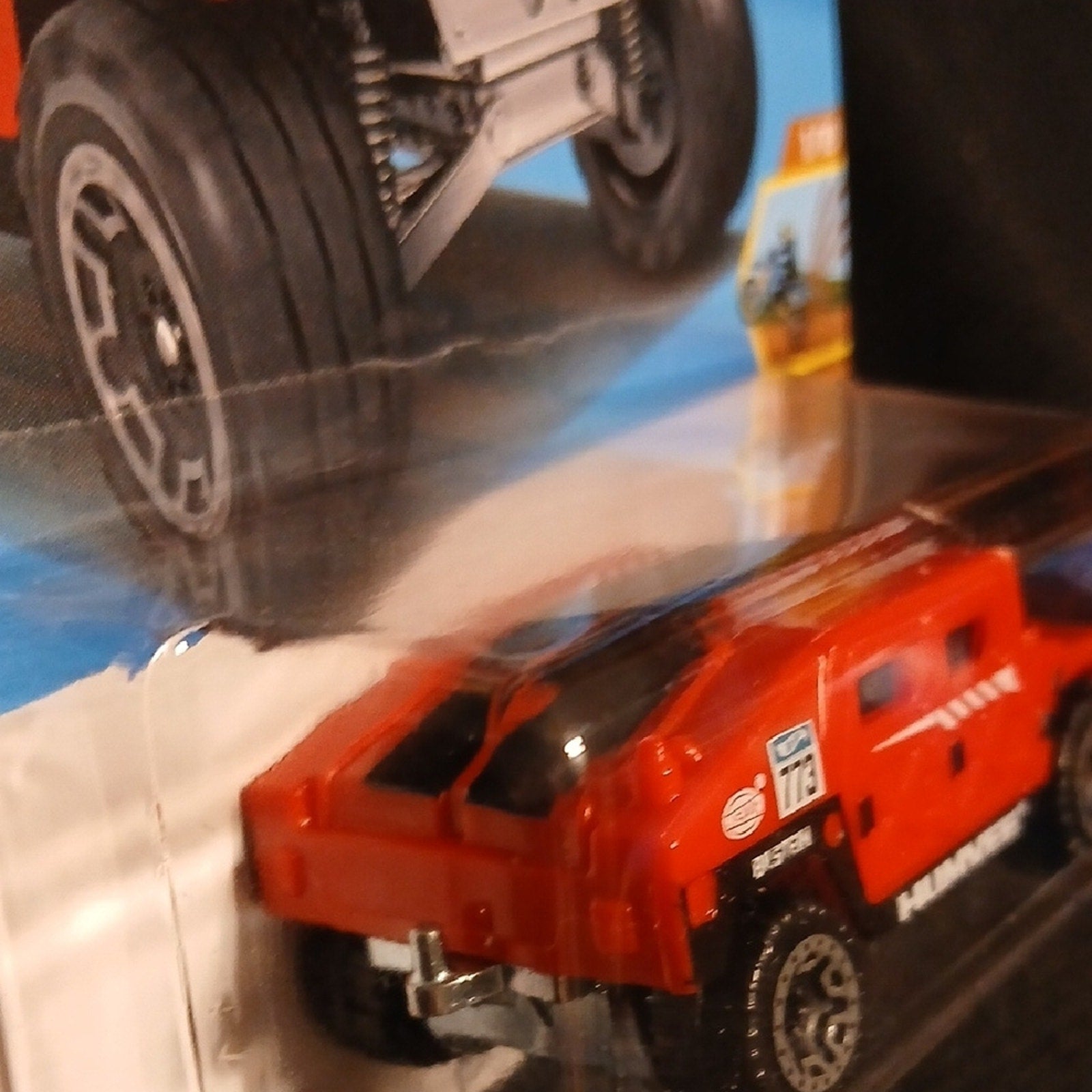 Humvee Red Hot Wheels Toy Car