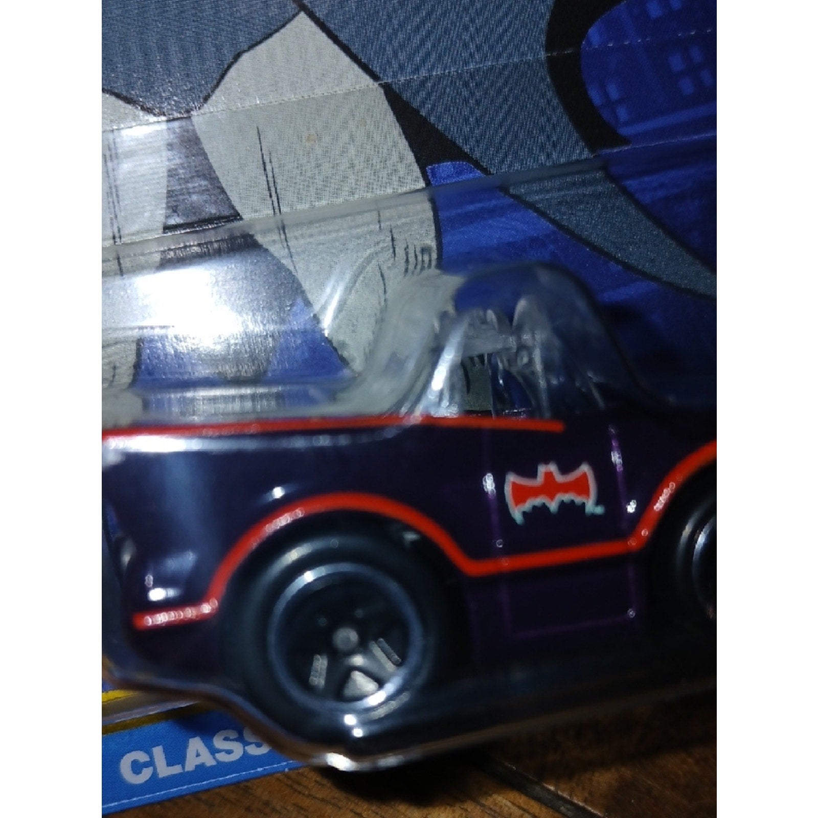 Hot Wheels Batman Classic TV Series Black & Red Batmobile Toy Car
