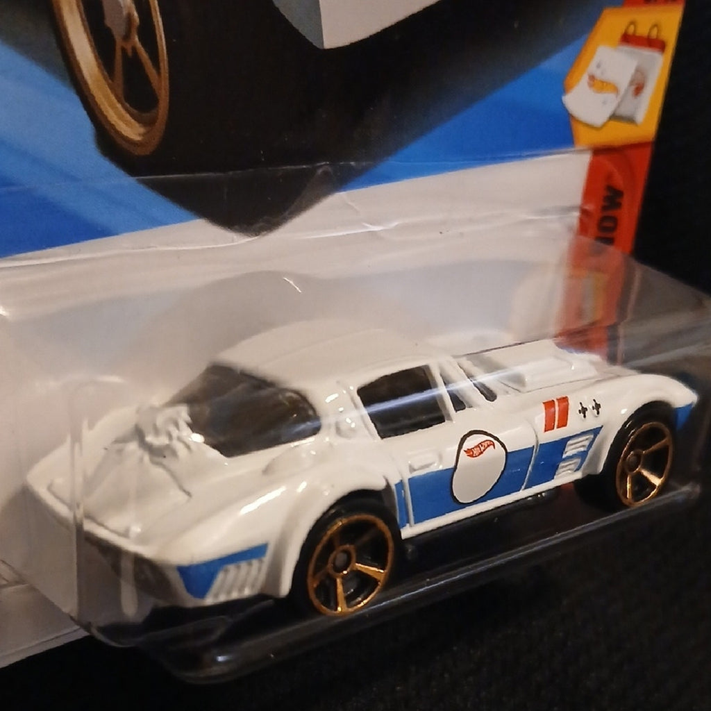 Hot Wheels Corvette Grand Sport Toy Car - Blue and White