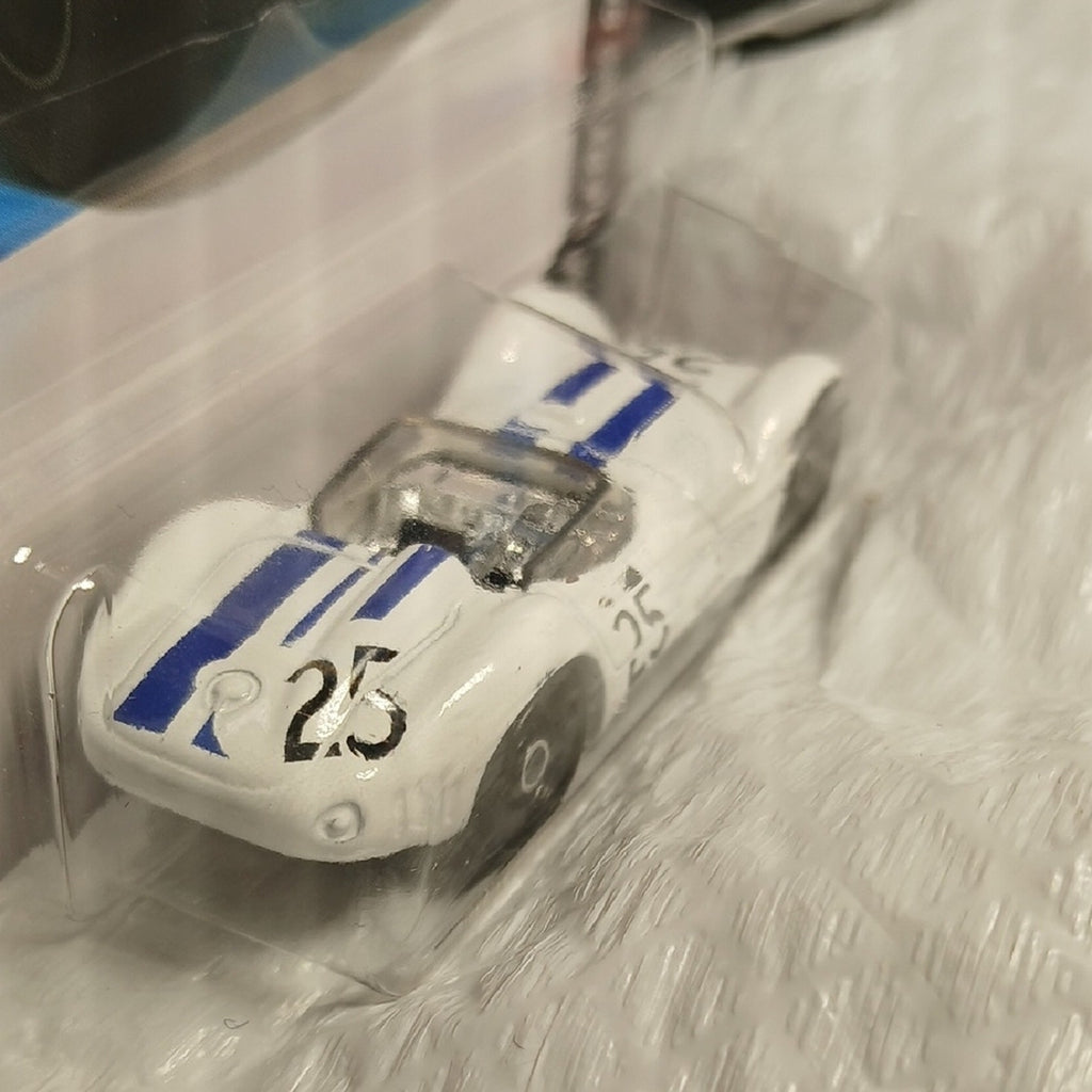 Mattel Maserati Tipo 61 White and Blue Hot Wheels Car