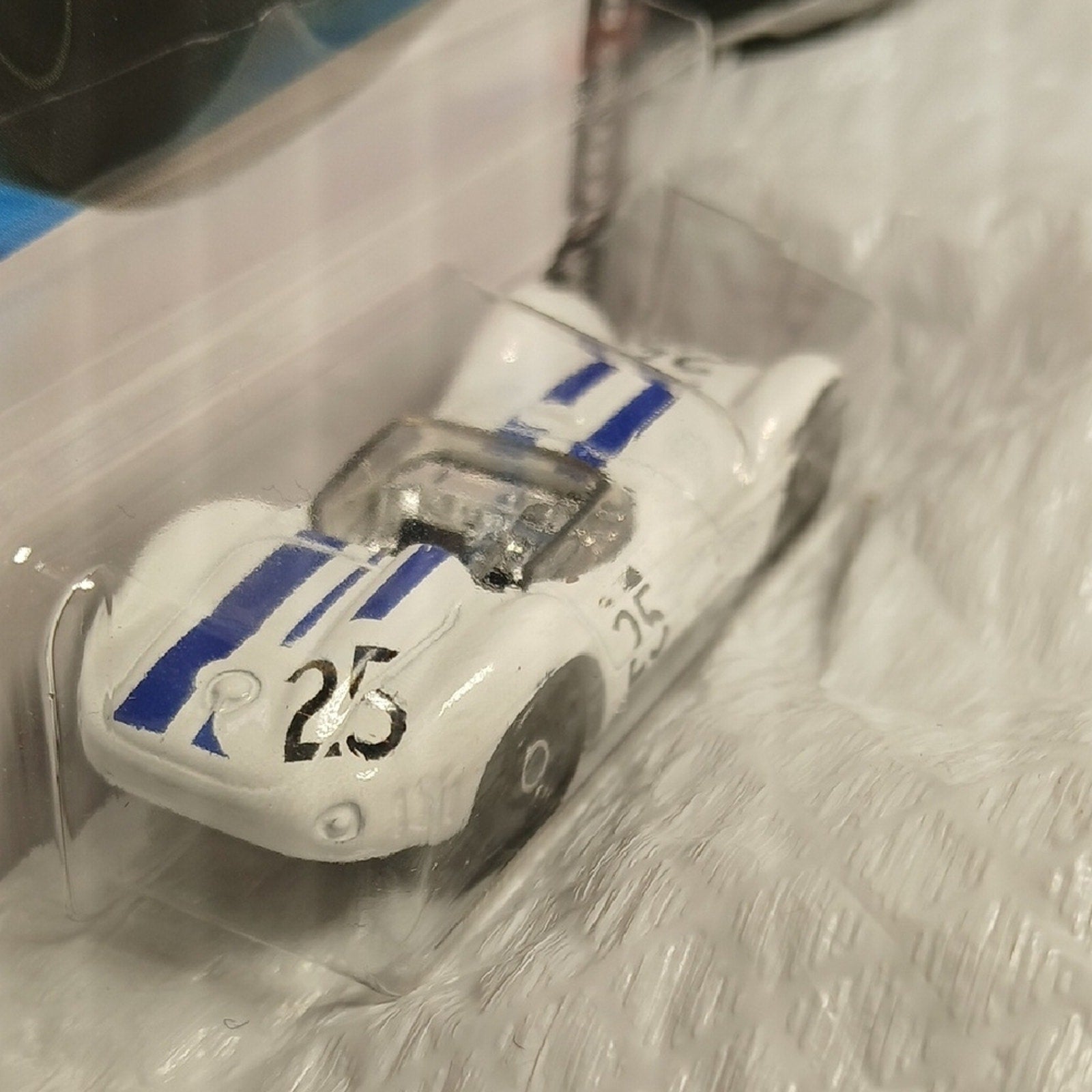 Mattel Maserati Tipo 61 White and Blue Hot Wheels Car