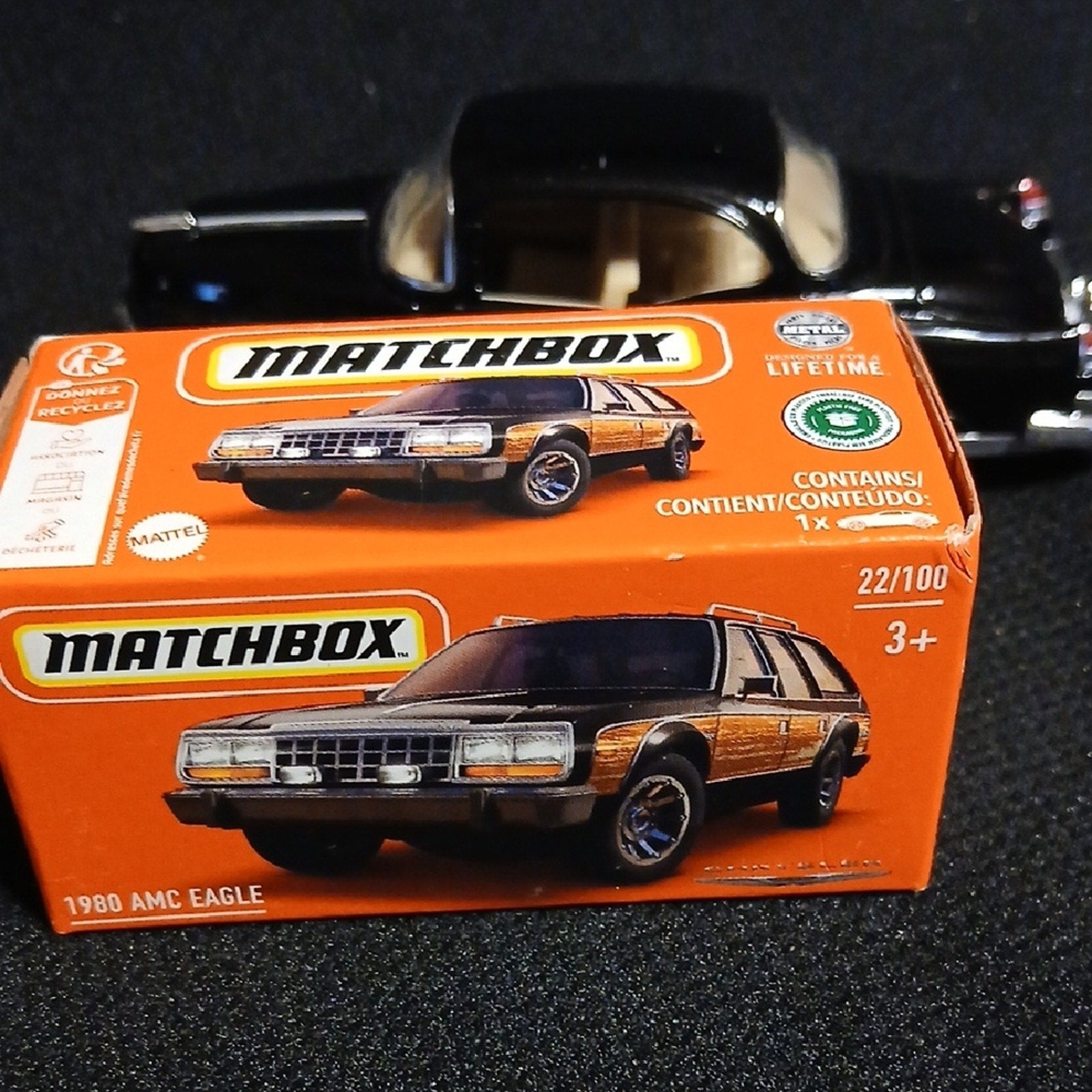 Matchbox Black AMC Eagle Toy Car