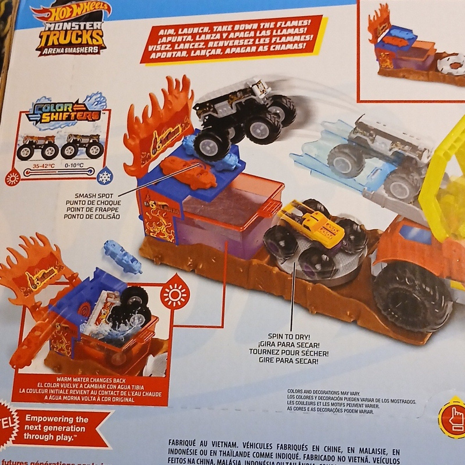 HOT WHEELS Monster Trucks Arena Smashers Color Shifters Five ALARM Unopened