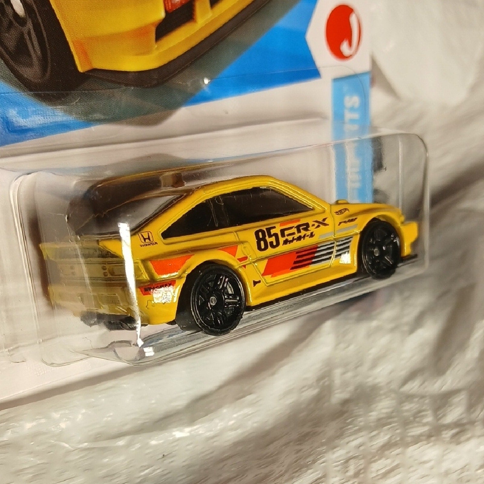 Mattel Hot Wheels Yellow Honda CR-X Toy Car 1/64