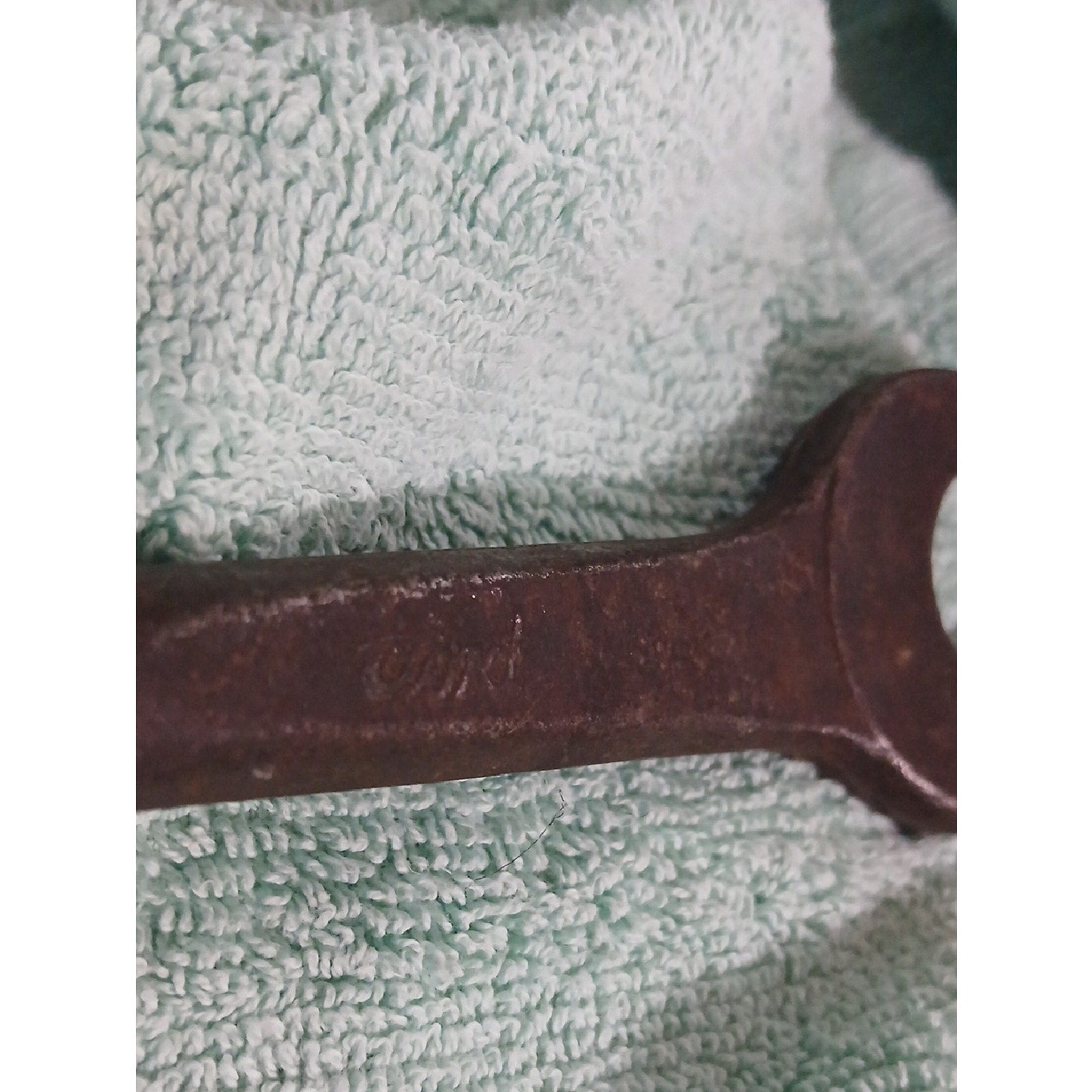 Ford M2  Single Wrench - Dark Brown Metal. For Spark Plugs & Head Bolts