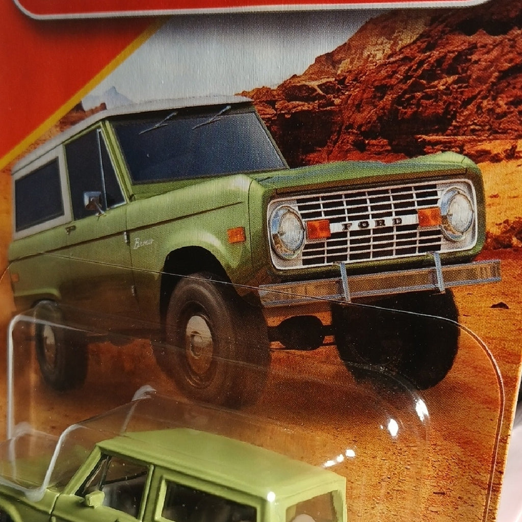 Mattel 1970 Ford Bronco - Matchbox .Olive Green