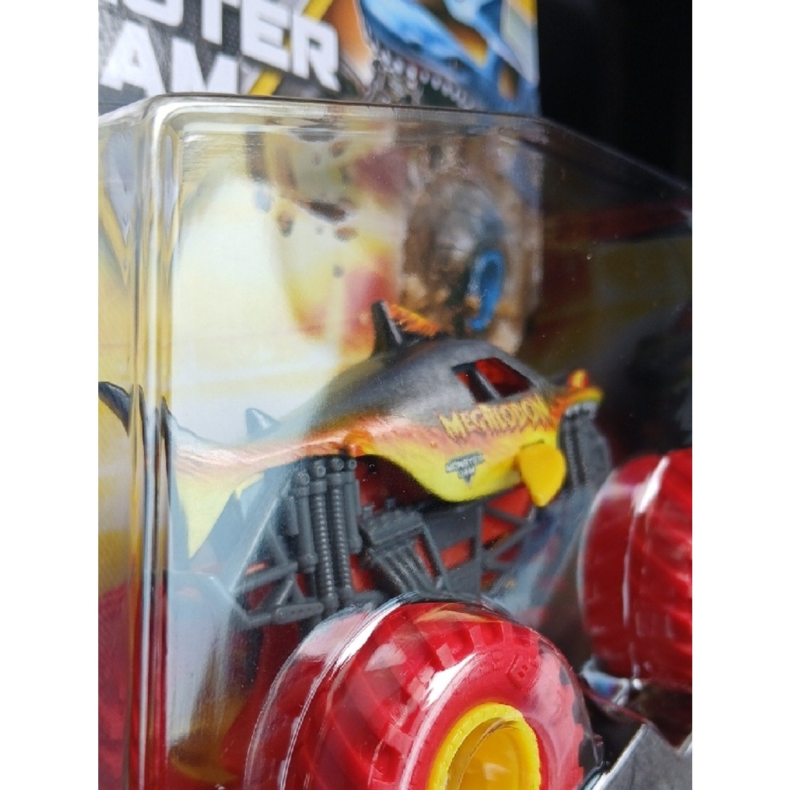 Megalodon Monster Truck Toy - Red & Yellow Series 02