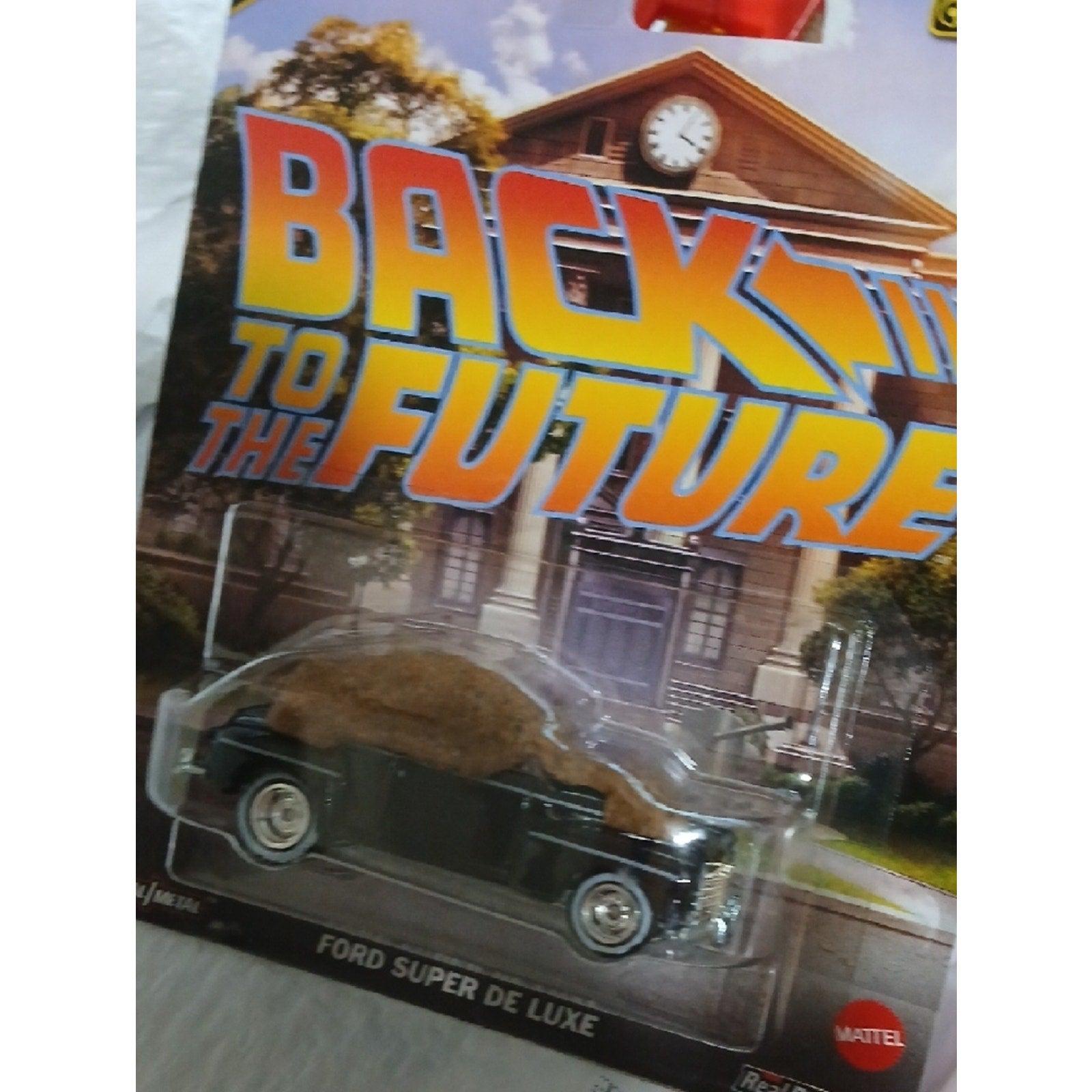 Hot Wheels Premium Back to the Future Ford Super De Luxe - Black with poop