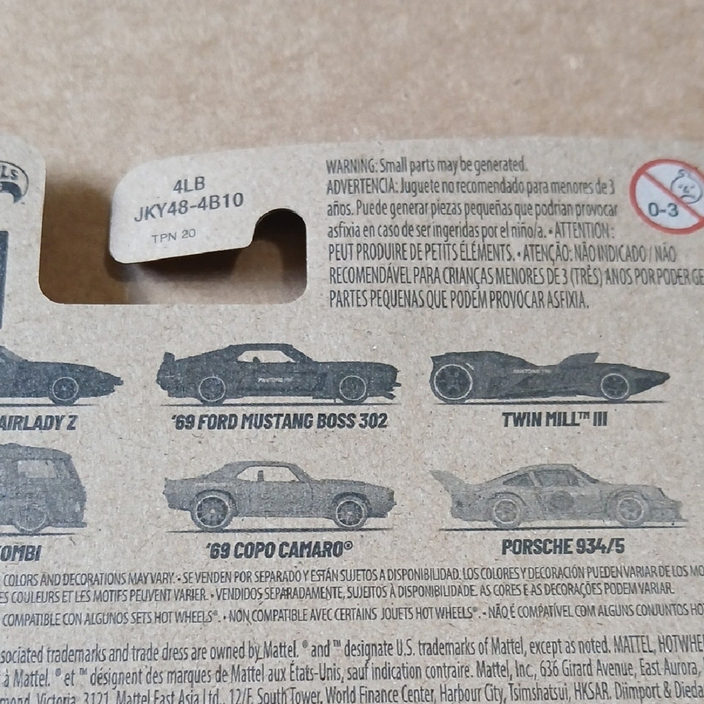'69 Ford Mustang Boss 302 - Pantone 195 Red Hot Wheels Silver Series