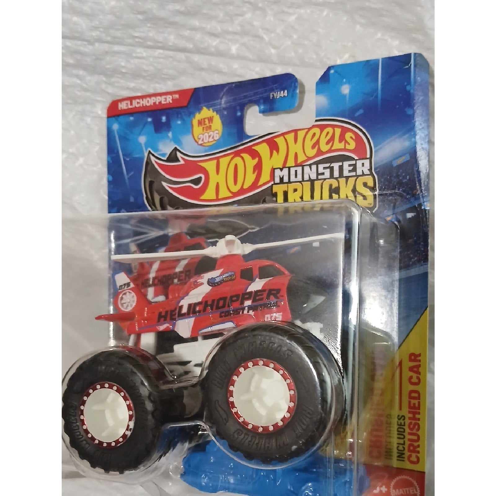 Hot Wheels Monster Trucks Helichopper Toy - Red
