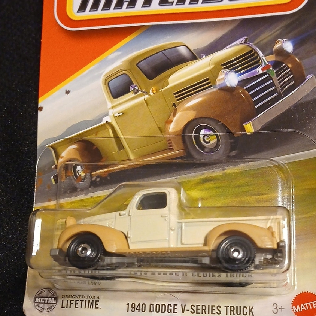 Matchbox  1940 Dodge V-Series Truck Toy - Cream/Tan