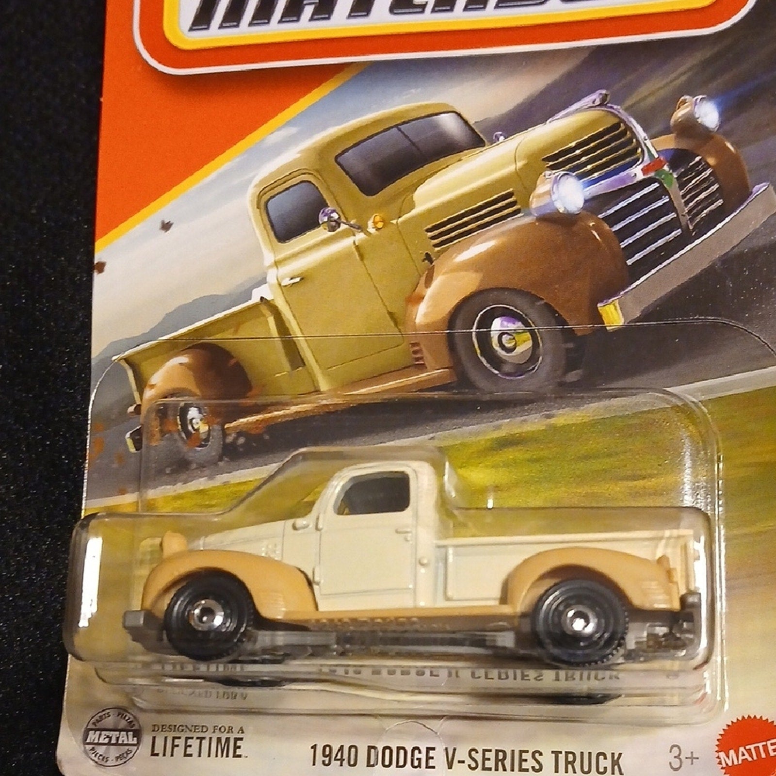 Matchbox  1940 Dodge V-Series Truck Toy - Cream/Tan