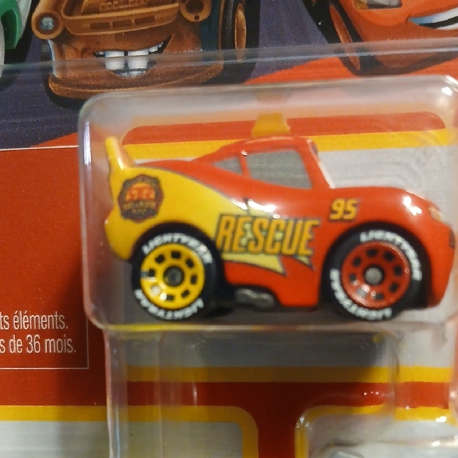 Disney Mini Cars Rescue Squad Vehicle Set - Mater, LUIGI AND LIGHTNING McQueen