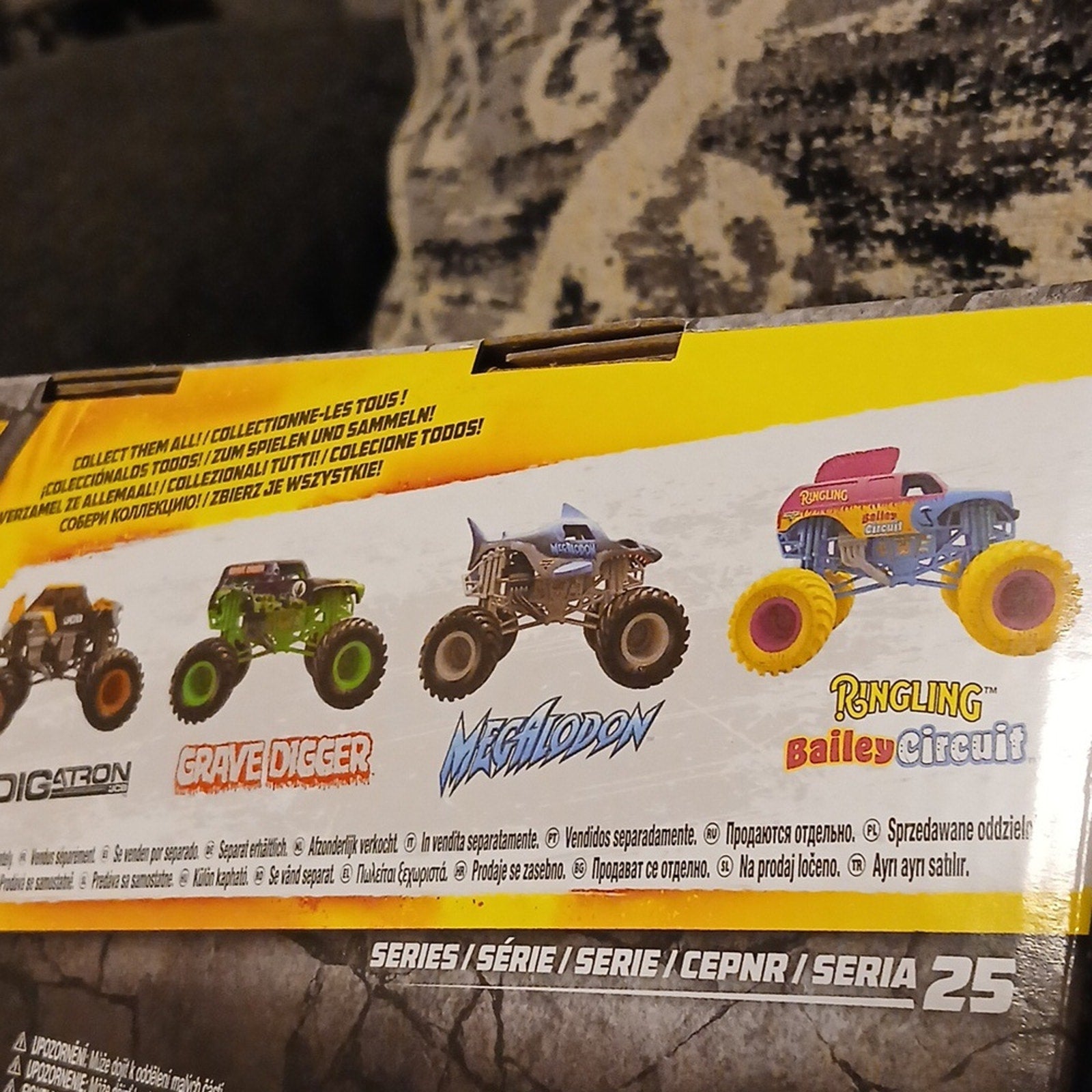 Monster Jam Digatron Toy Truck - Black and Yellow