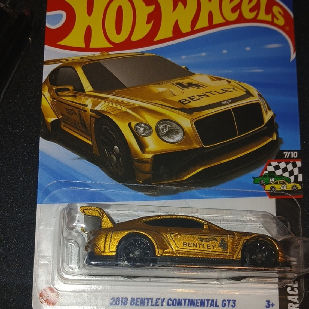 2018 Bentley Continental GT3 Hot Wheels Car - Gold