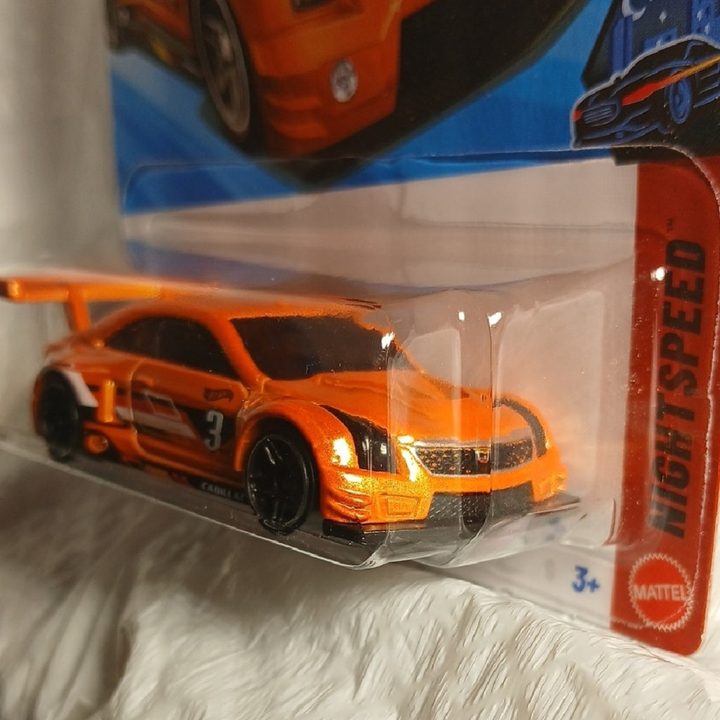 Hot Wheels '16 Cadillac ATS-V R Orange Toy Car