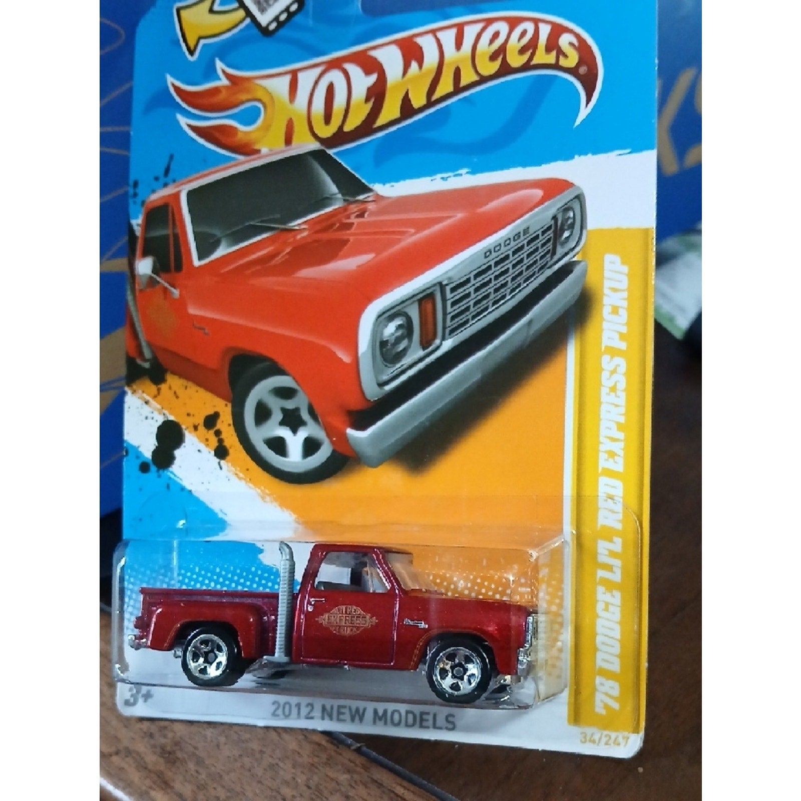78 DODGE Lil Red Express Pickup Toy Truck - Red HOT WHEELS