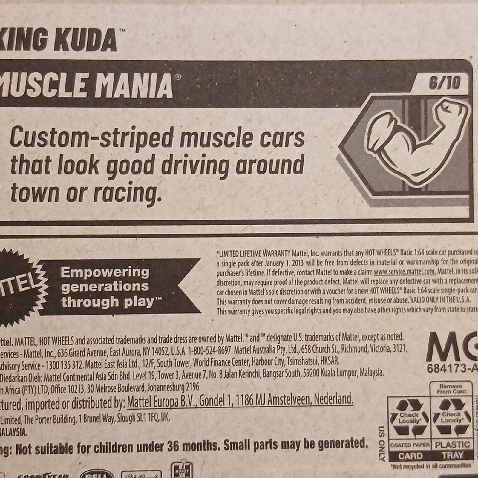 Hot Wheels Muscle Mania King Kuda Green Toy Car