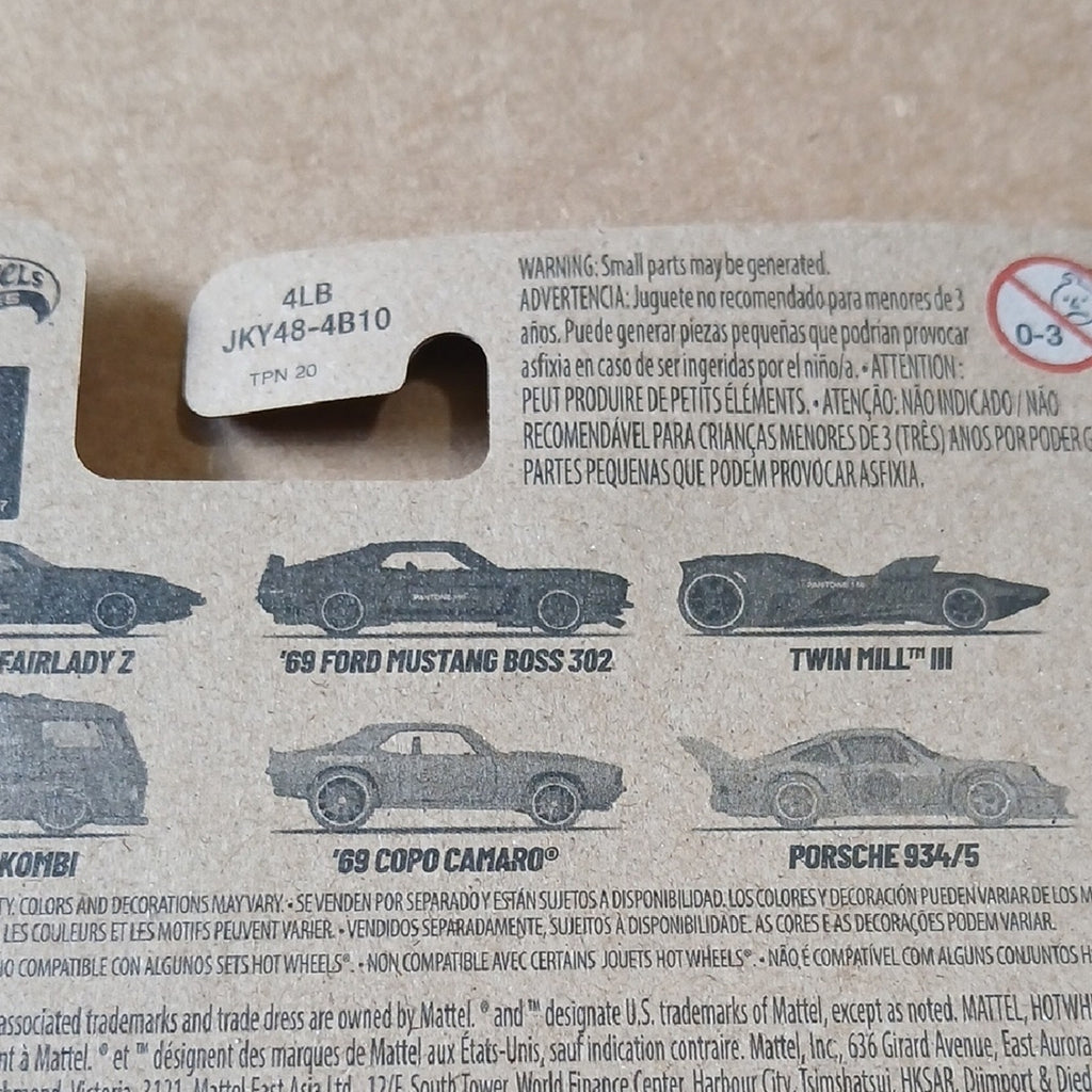 '69 Ford Mustang Boss 302 - Pantone 195 Red Hot Wheels Silver Series