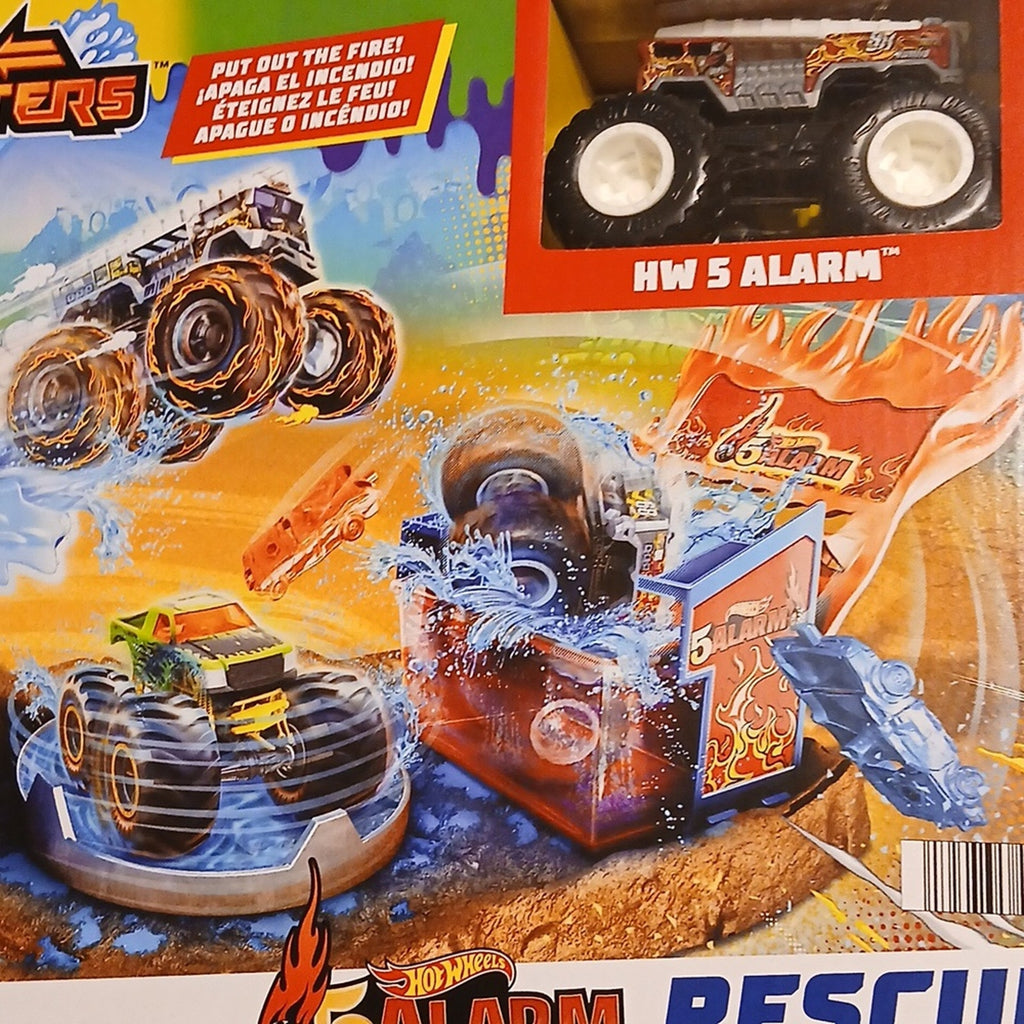 HOT WHEELS Monster Trucks Arena Smashers Color Shifters Five ALARM Unopened