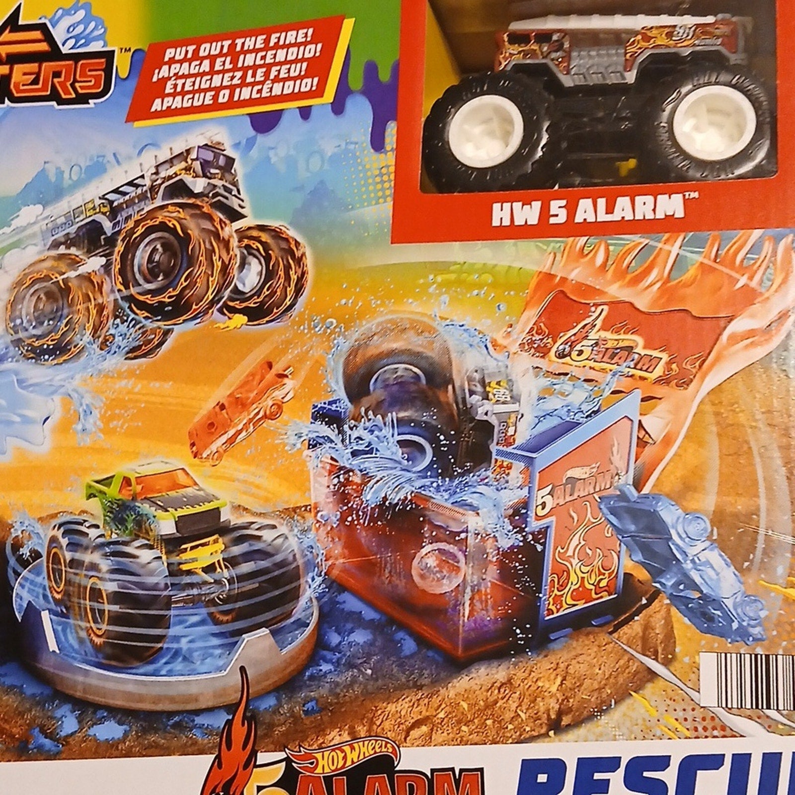 HOT WHEELS Monster Trucks Arena Smashers Color Shifters Five ALARM Unopened