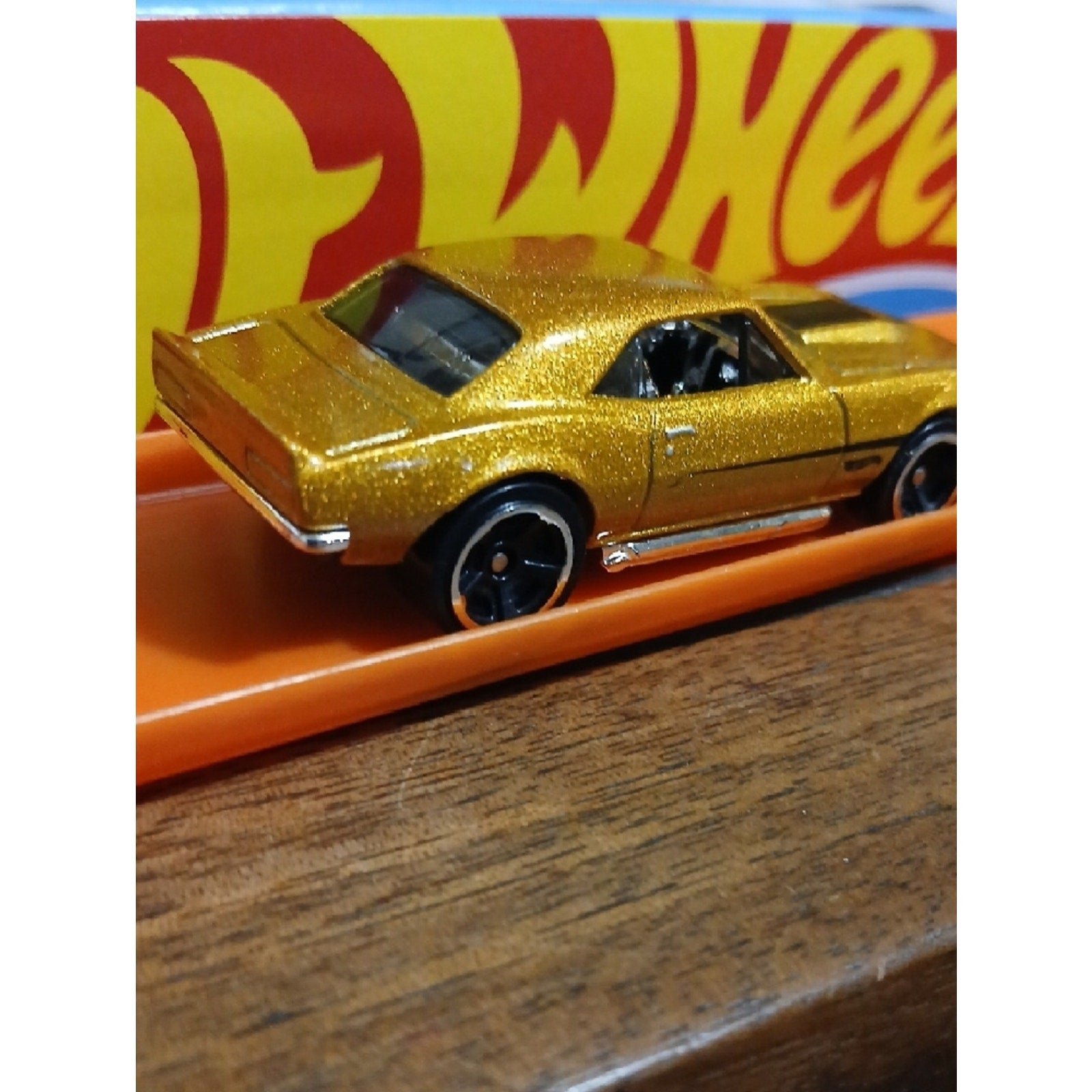 67 Camaro Hot Wheels Metallic Gold Classic Muscle Car   New Unused
