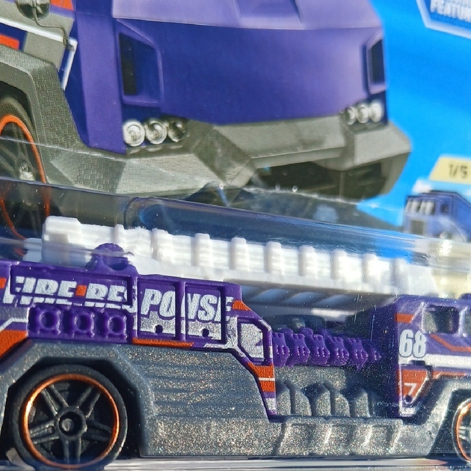 Copied - 5 Alarm Purple Hot Wheels Fire Truck