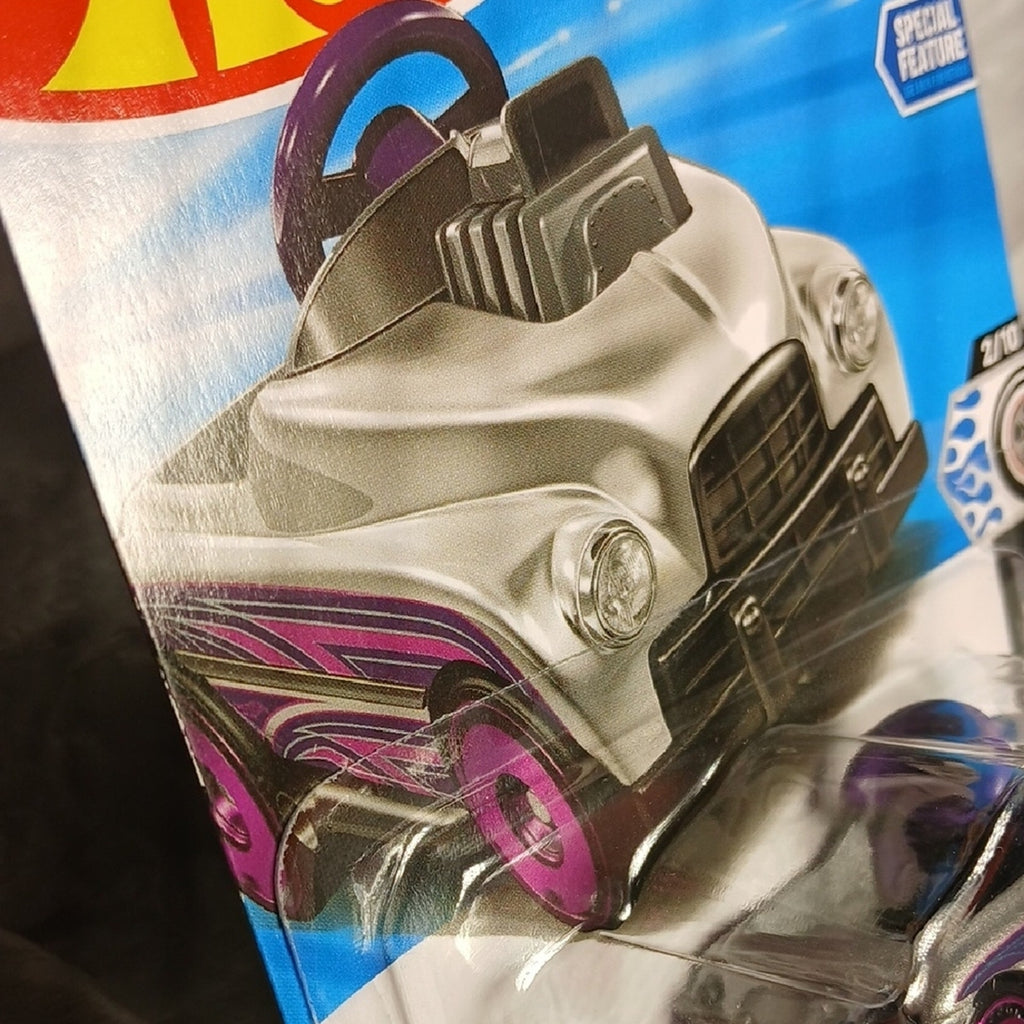 Hot Wheels Silver and Purple Pedal Driver Toy Car