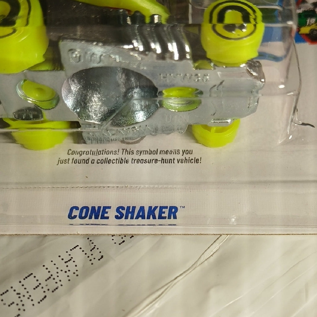 Hot Wheels Cone Shaker Toy Car - Neon Green and Red