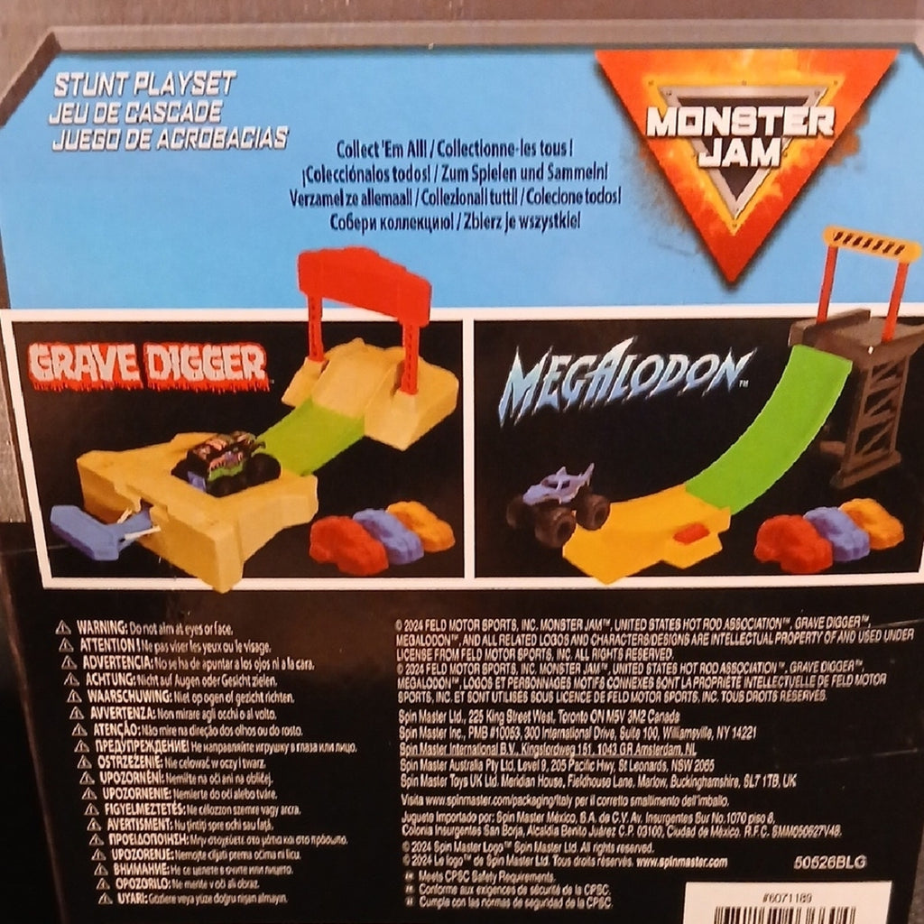 Grave Digger 1/72 Stunt Playset - Monster Jam