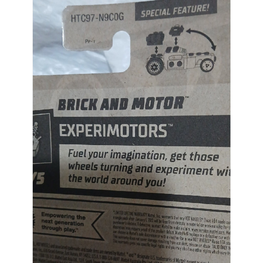 Hot Wheels White Brick and Motor Car With. Special Feature