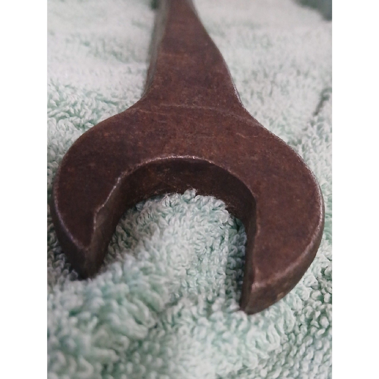 Ford M2  Single Wrench - Dark Brown Metal. For Spark Plugs & Head Bolts