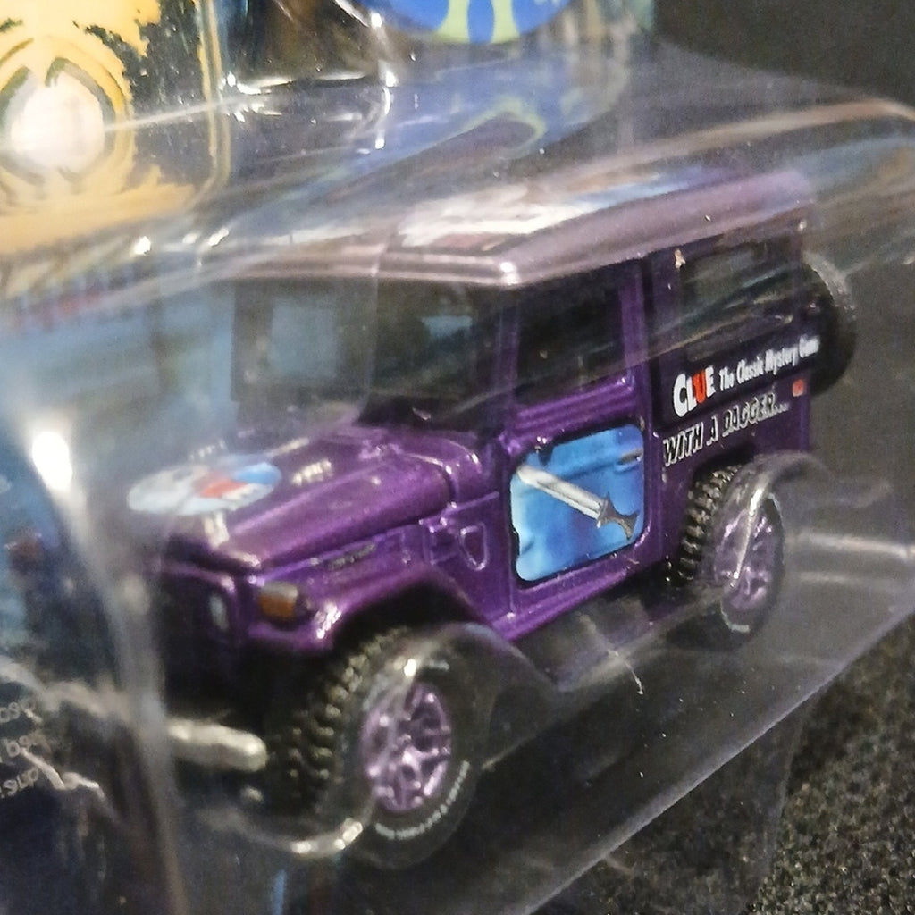 CLUE Classic Mystery Game Professsor Plum 1980 Toyota Landcruiser  - Purple