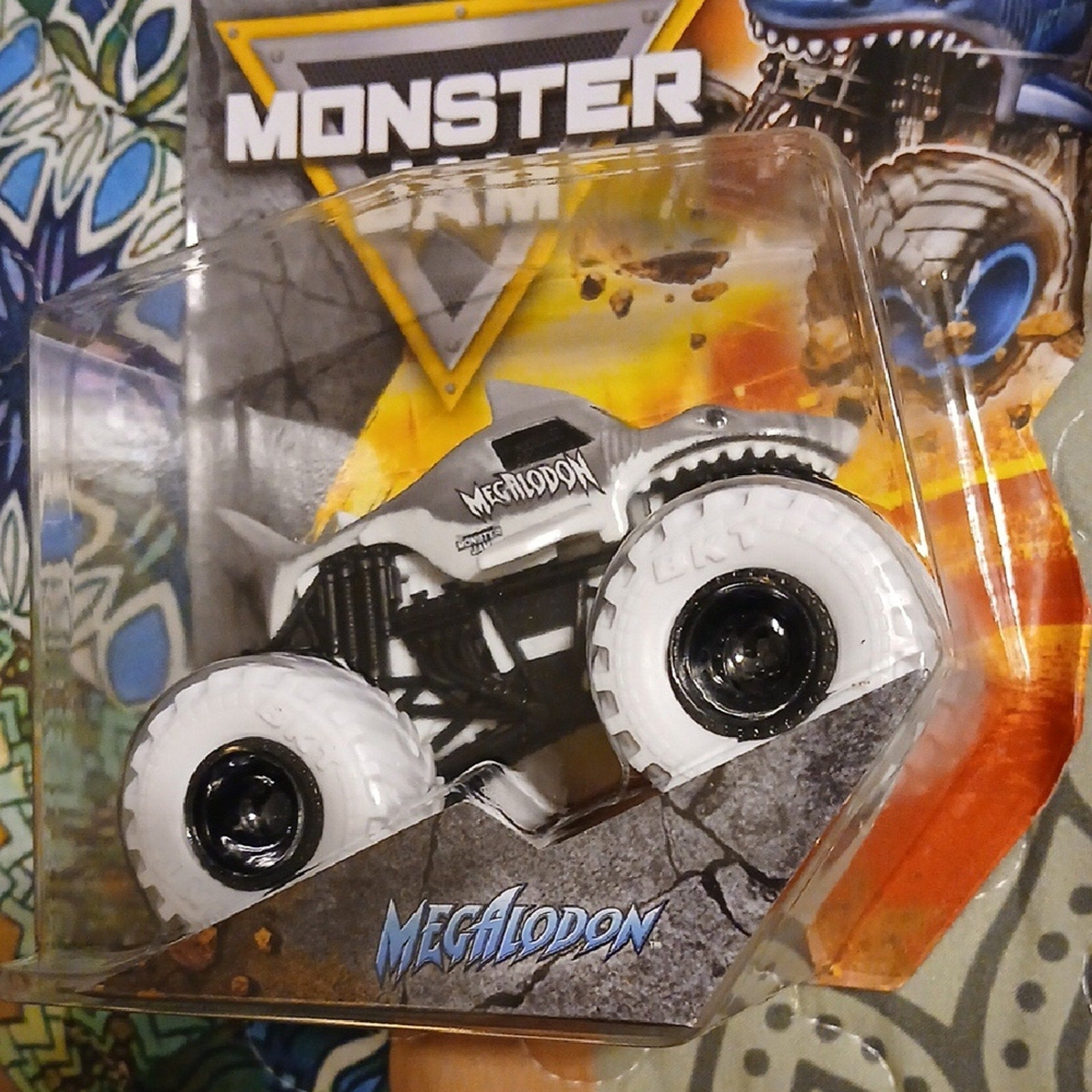 Monster Jam Megalodon GRAY/ White Monster Truck