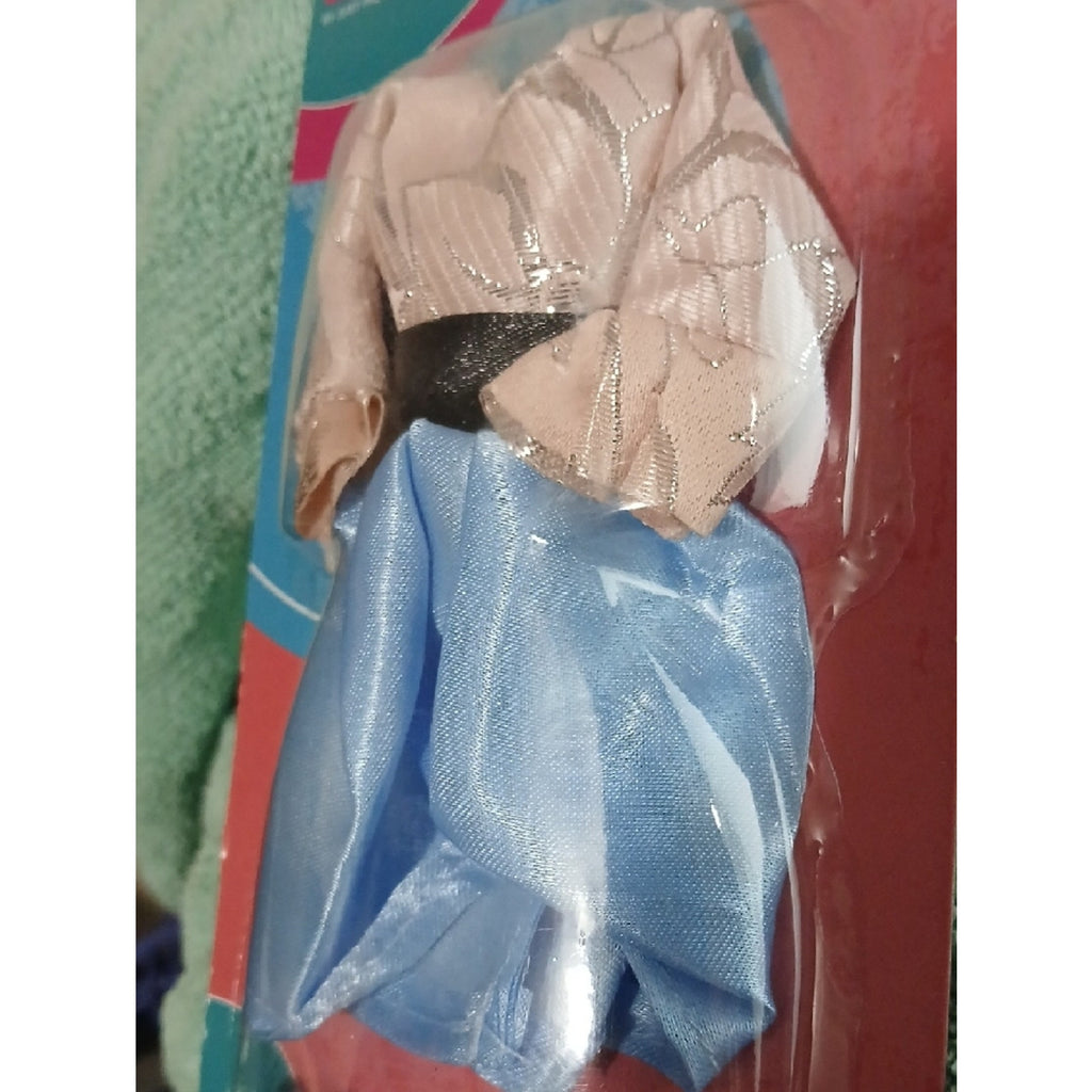 Kids Fashion Doll Outfit - Blue Skirt & Pink Top Set