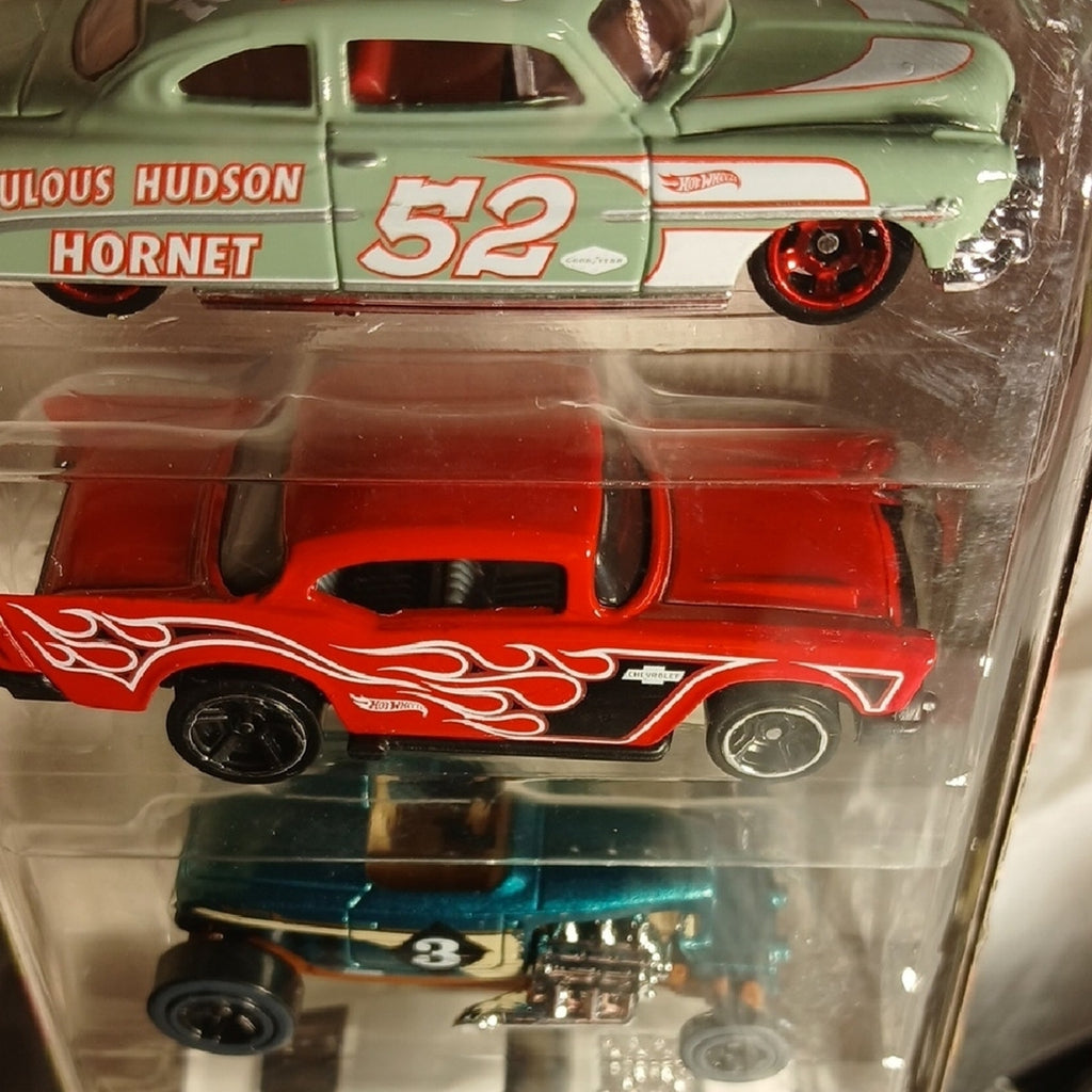 Hot Wheels Hot Rods Die-Cast Car Set - Multicolor 57 Chevy. 52 Hudson&Mercury.