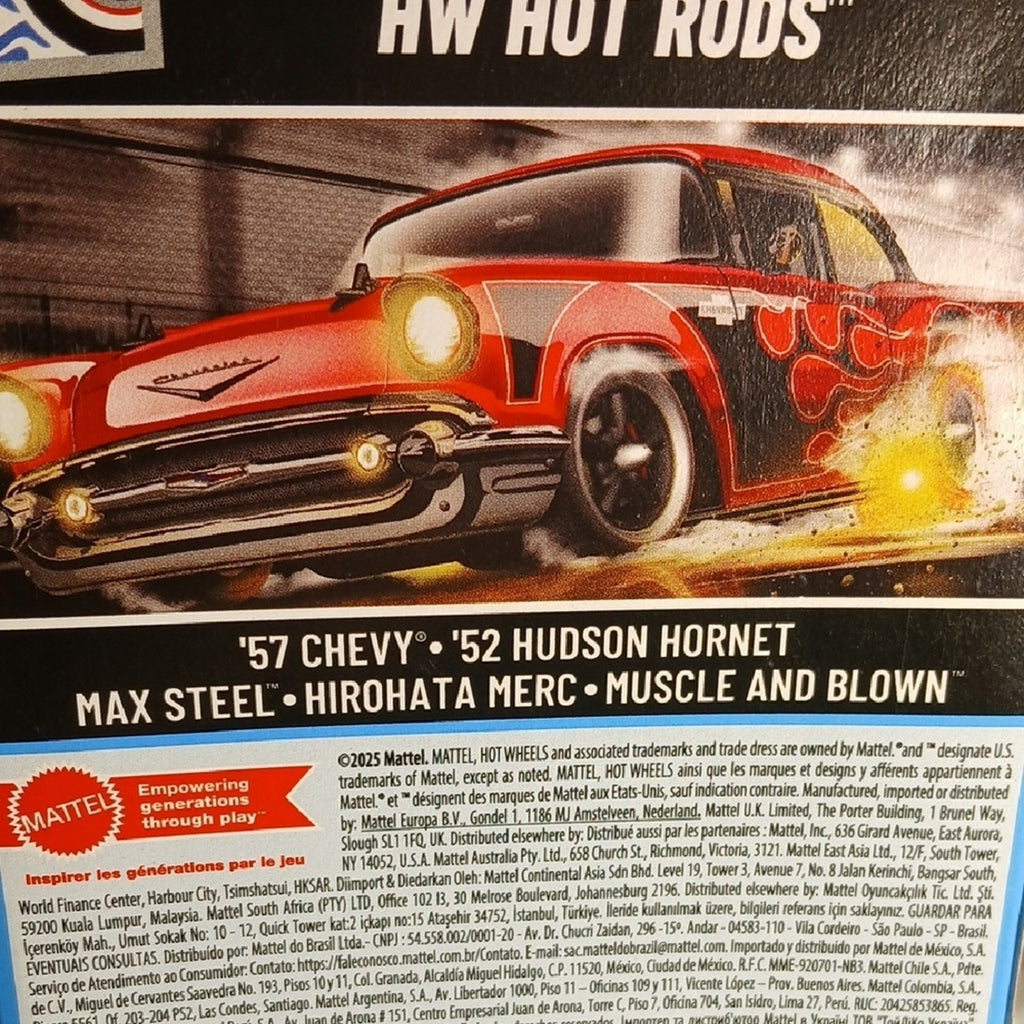 Hot Wheels Hot Rods Die-Cast Car Set - Multicolor 57 Chevy. 52 Hudson&Mercury.