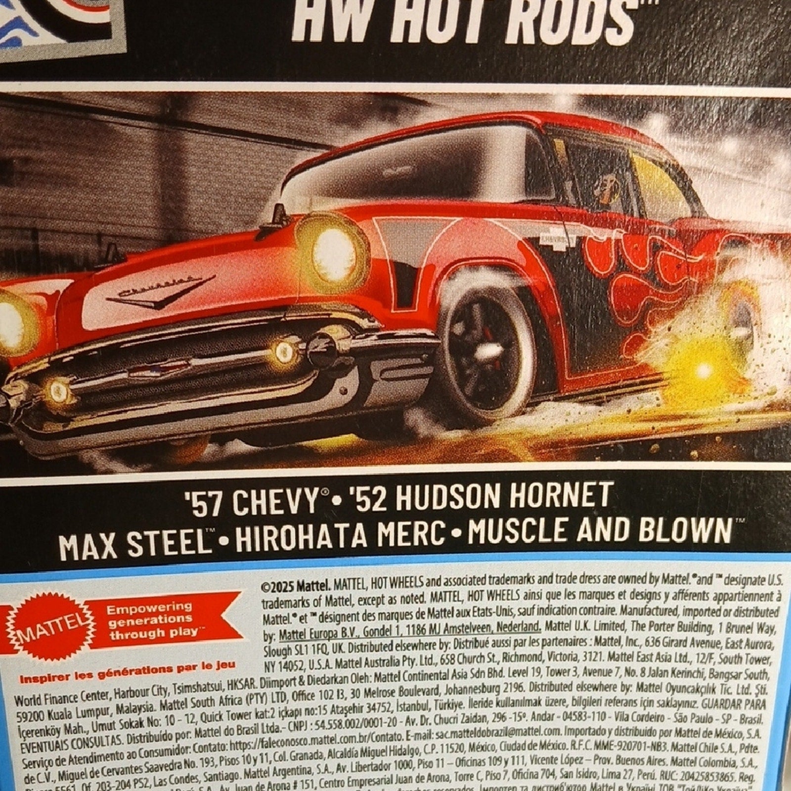 Hot Wheels Hot Rods Die-Cast Car Set - Multicolor 57 Chevy. 52 Hudson&Mercury.